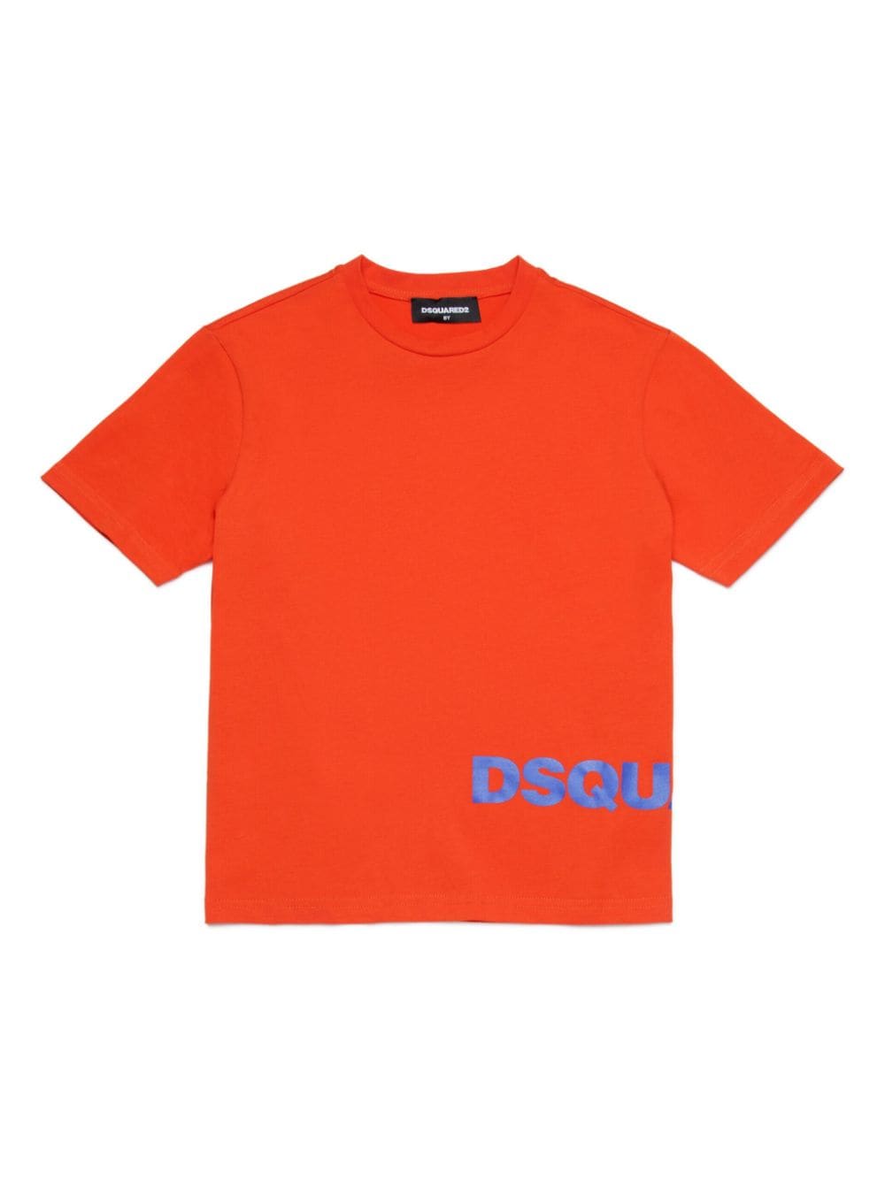 Orange hem logo t-shirt