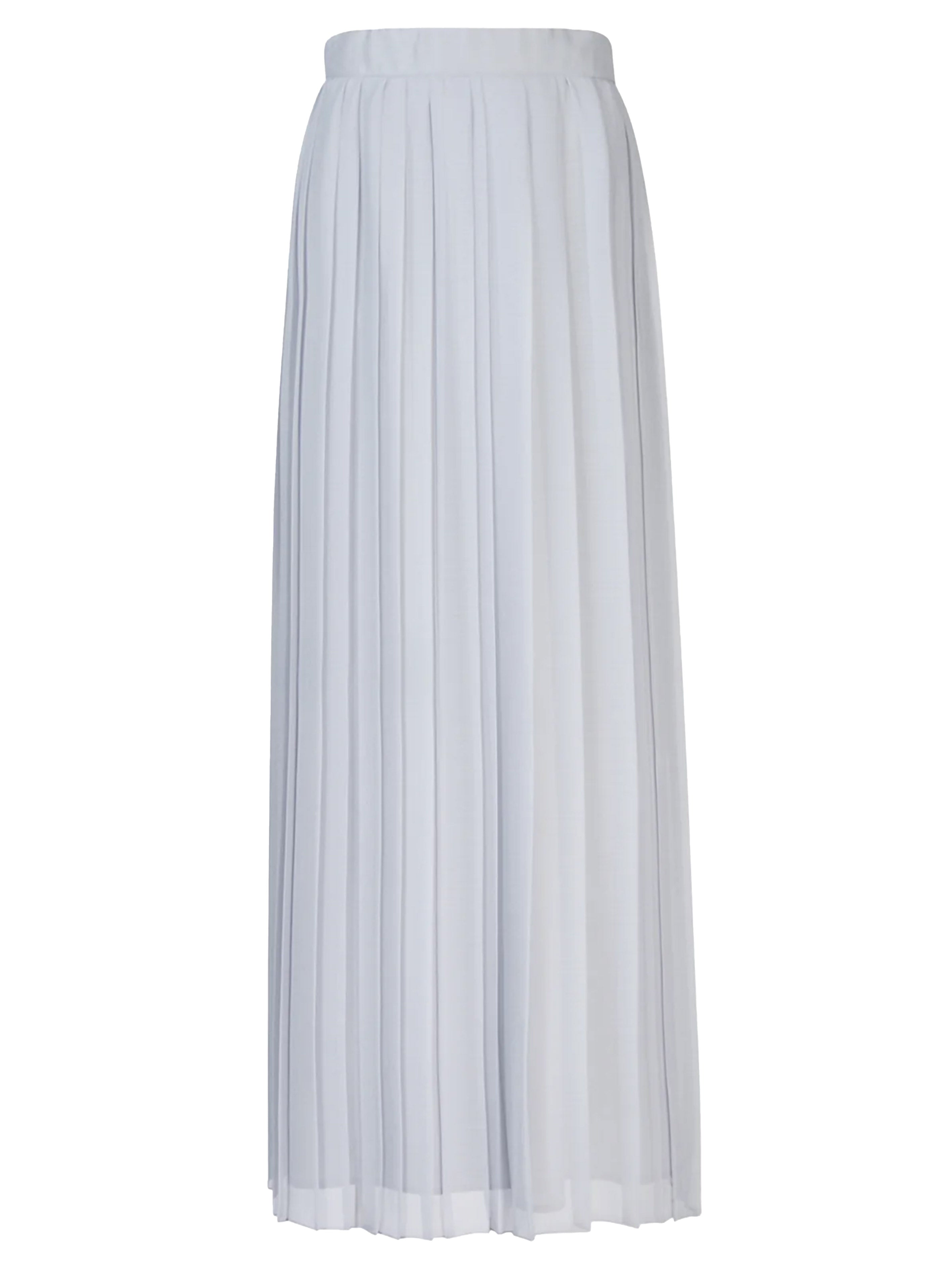 Long powder blue pleated skirt