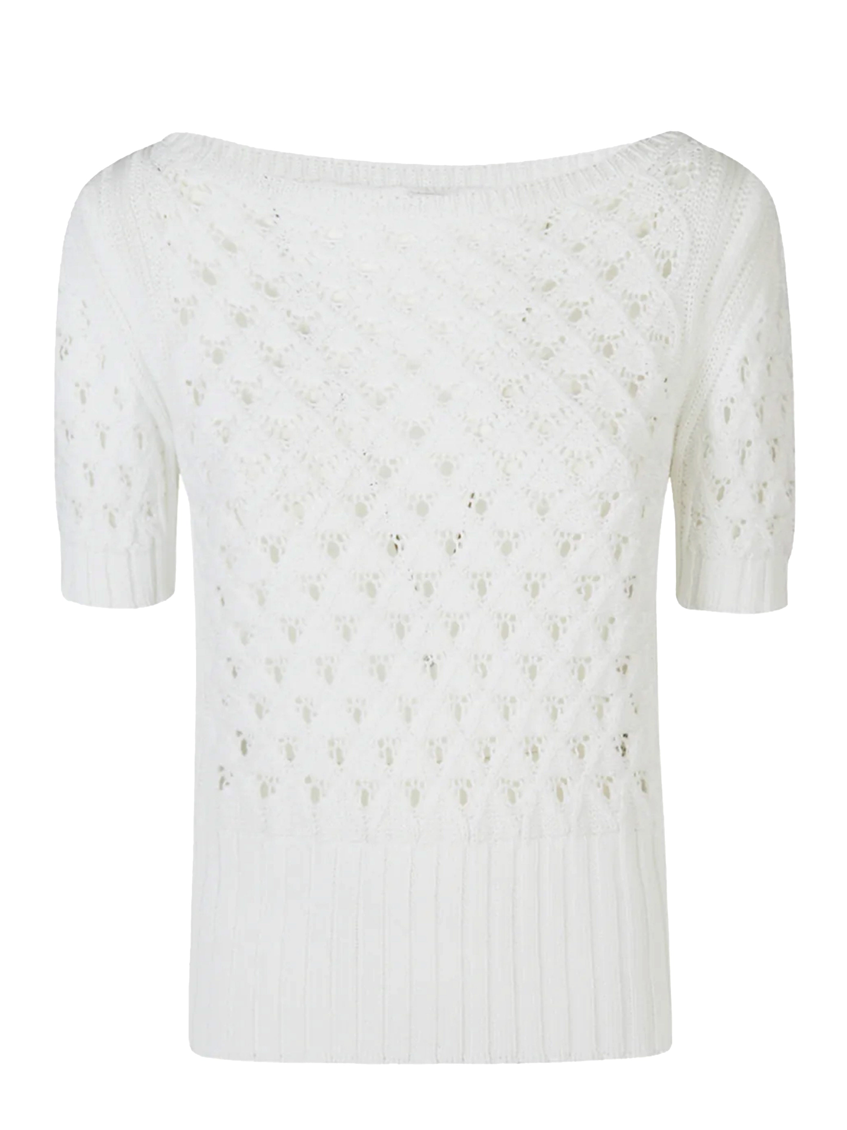 White perforated shirt