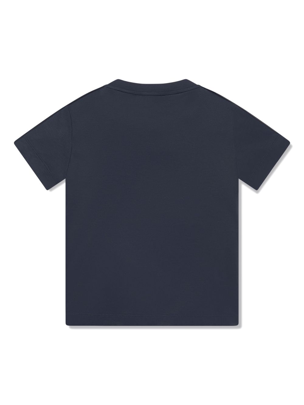 T-shirt blu  bande logate