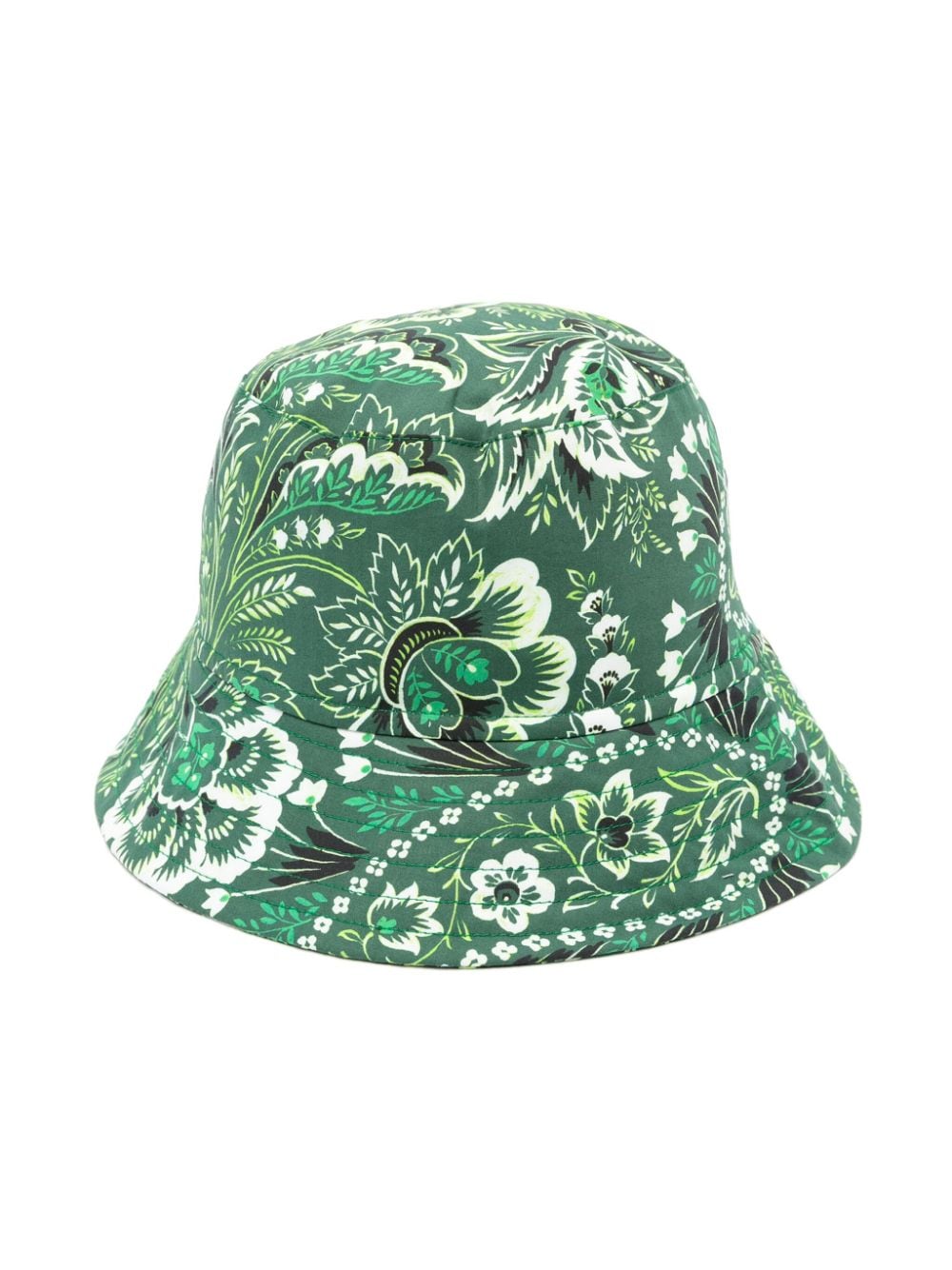 Cappello bucket stampa paisley verde