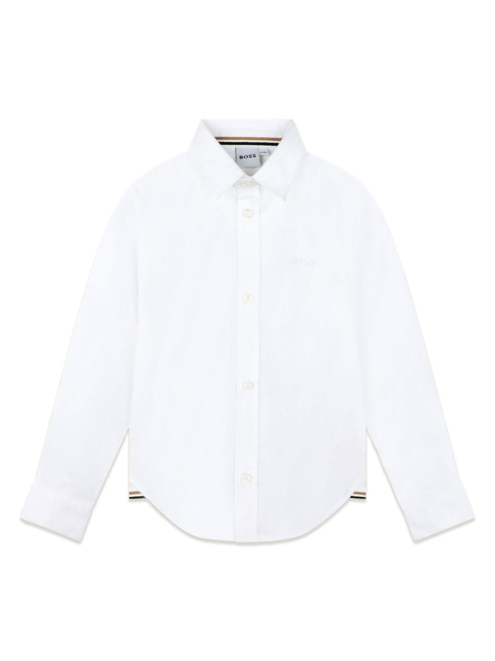 White shirt with embroidery logo