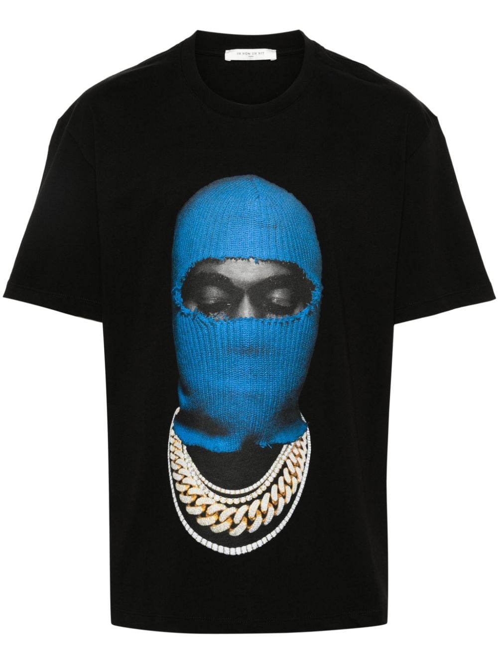 T-shirt nera WITH MASK20 BLUE