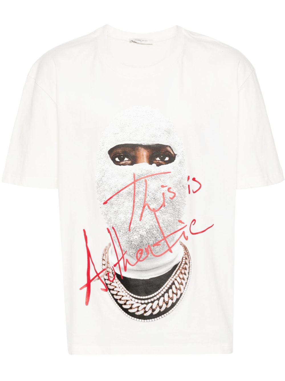 T-shirt bianca WITH FUTURE MASK AUTHENTIC