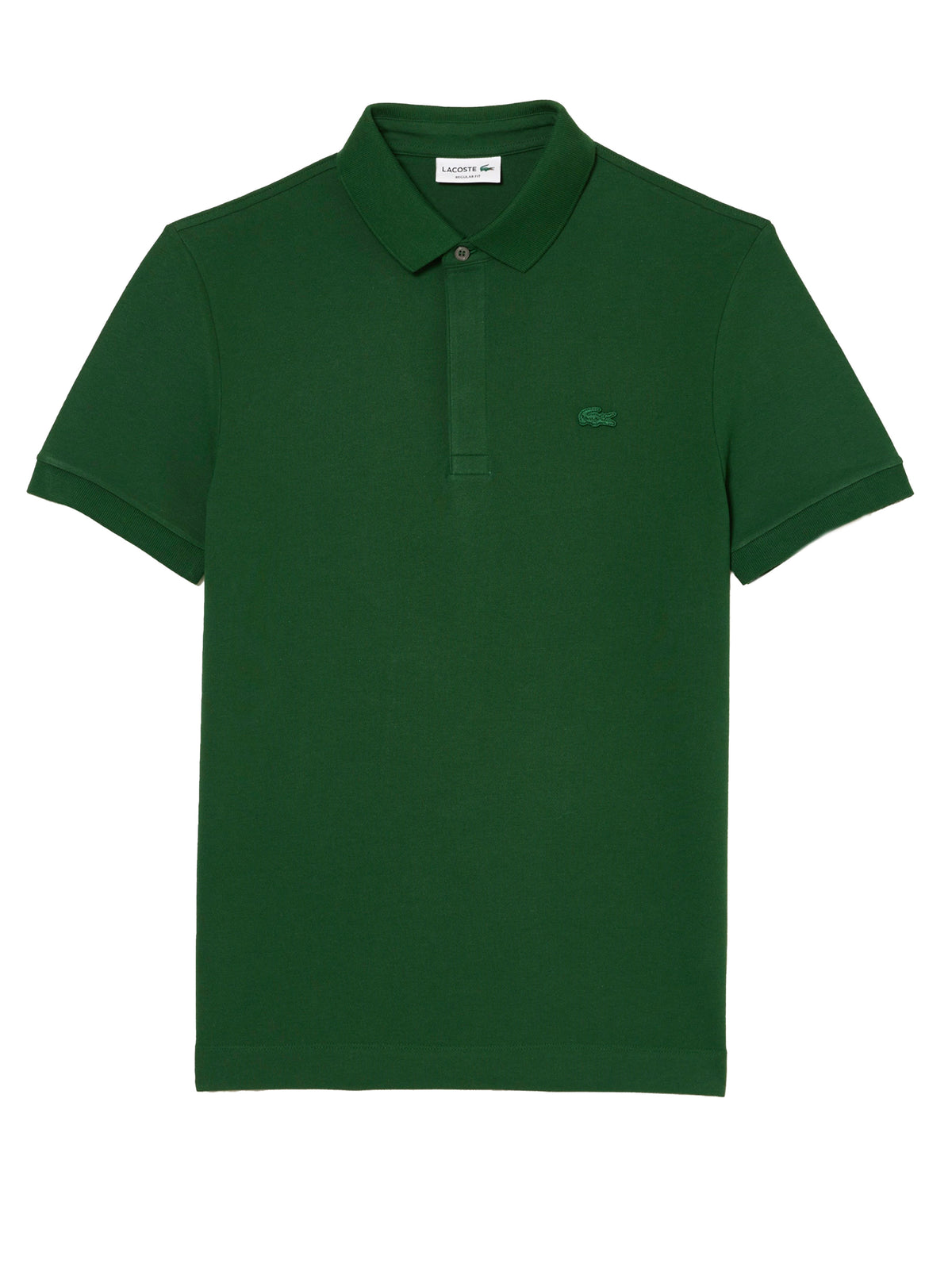 Polo con abbottonatura frontale nascosta verde PH5522 132 LACOSTE 