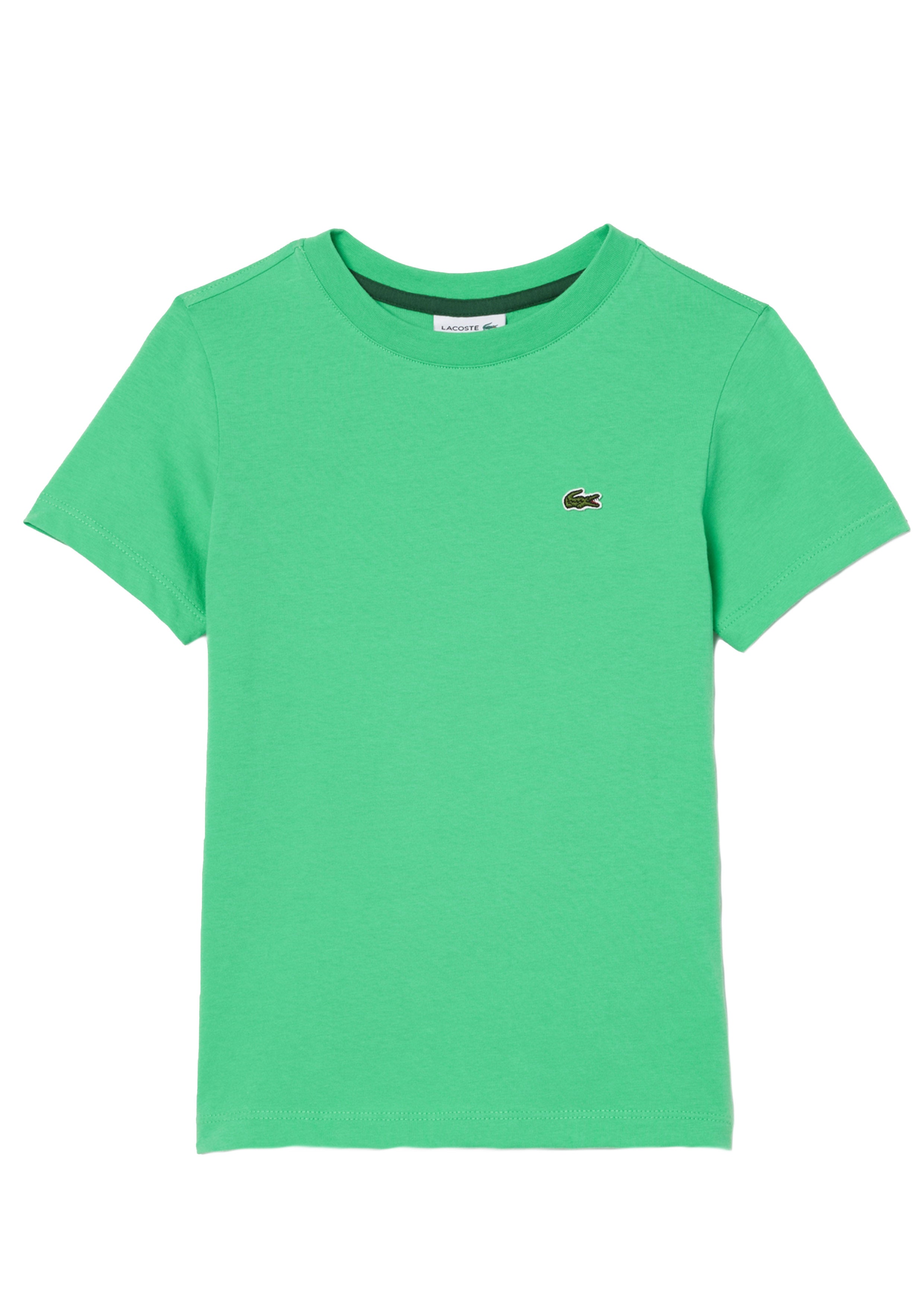 Fluorescent green T-shirt with embroidered logo