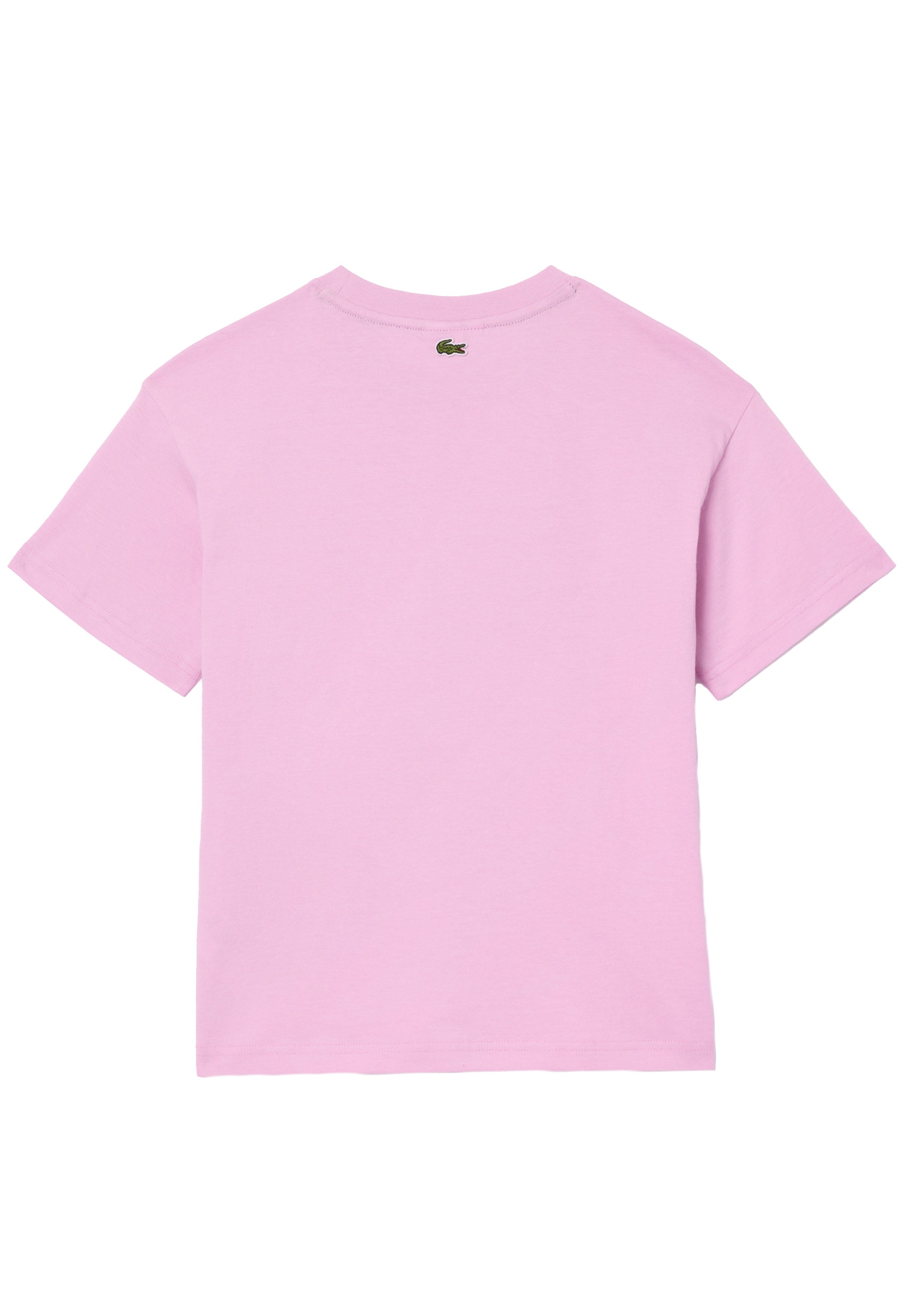 T-shirt rosa big logo stampa