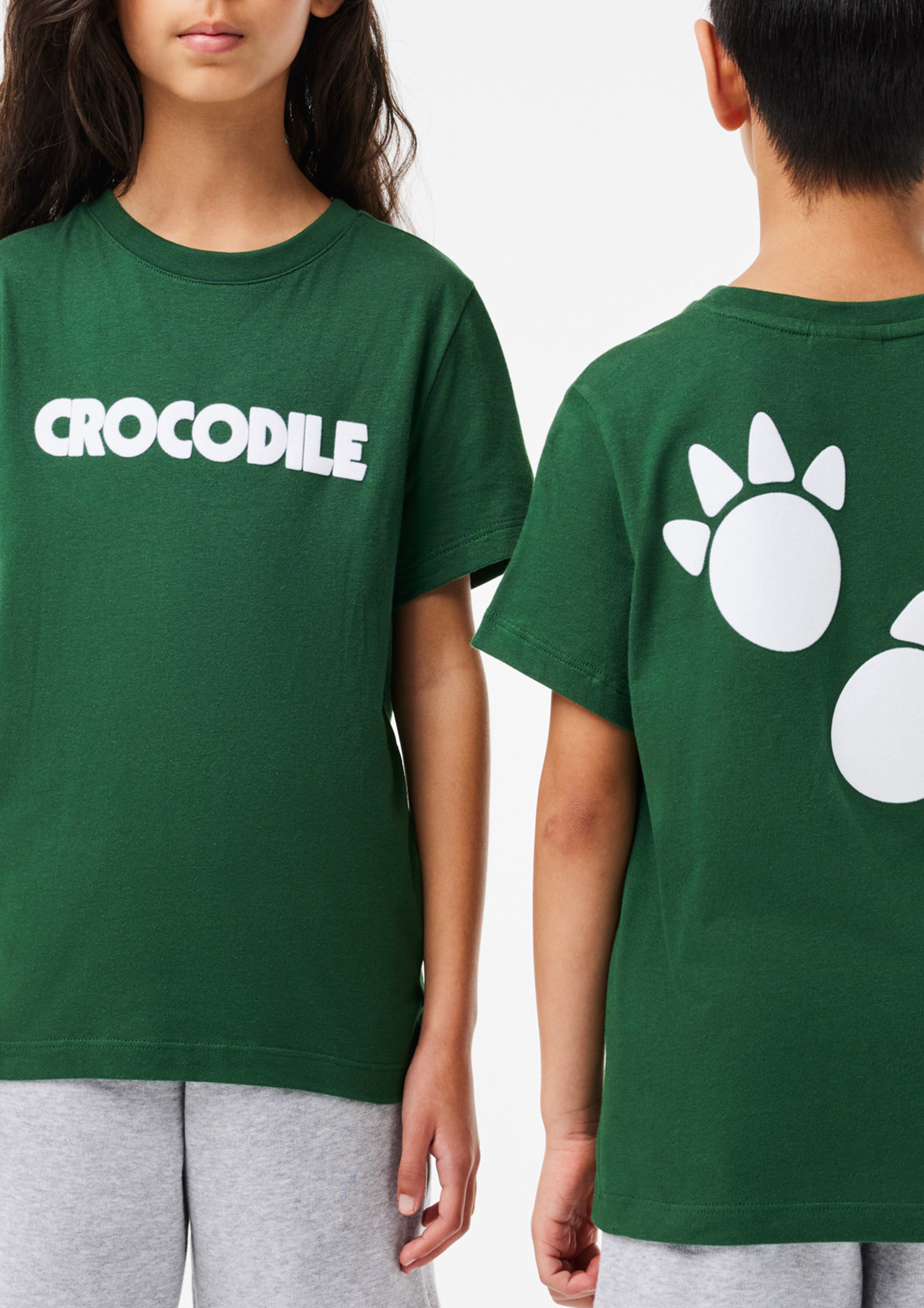 Green footprints t-shirt