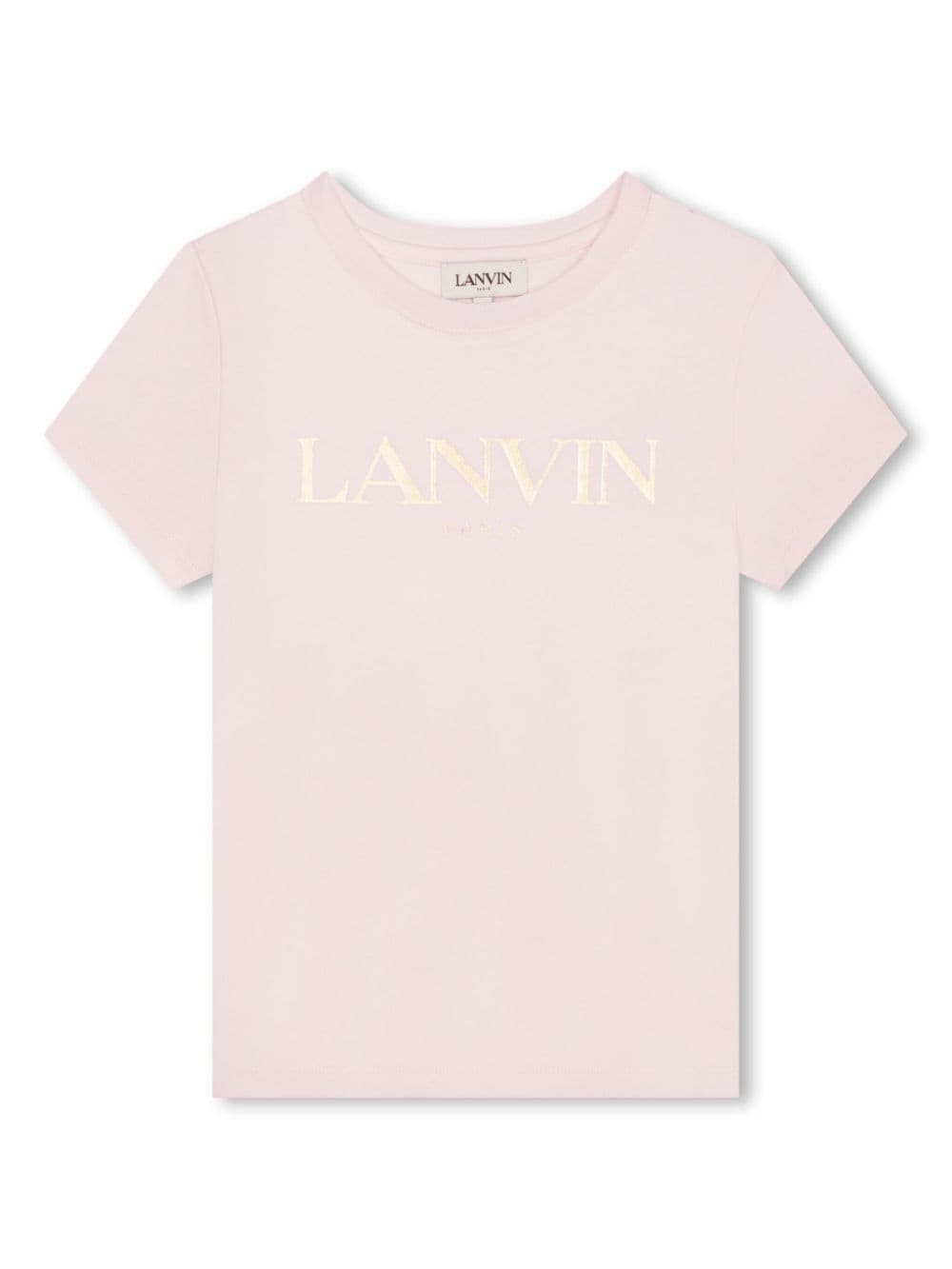 Pink t-shirt with embroidery logo