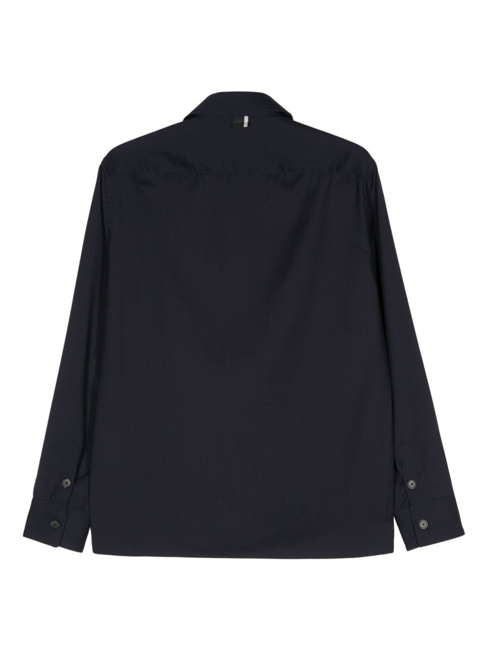 Giacca-camicia blu lana L1CSS246538 E016 LOW BRAND 