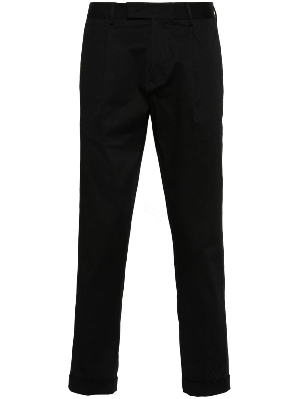 Black trousers with pleat