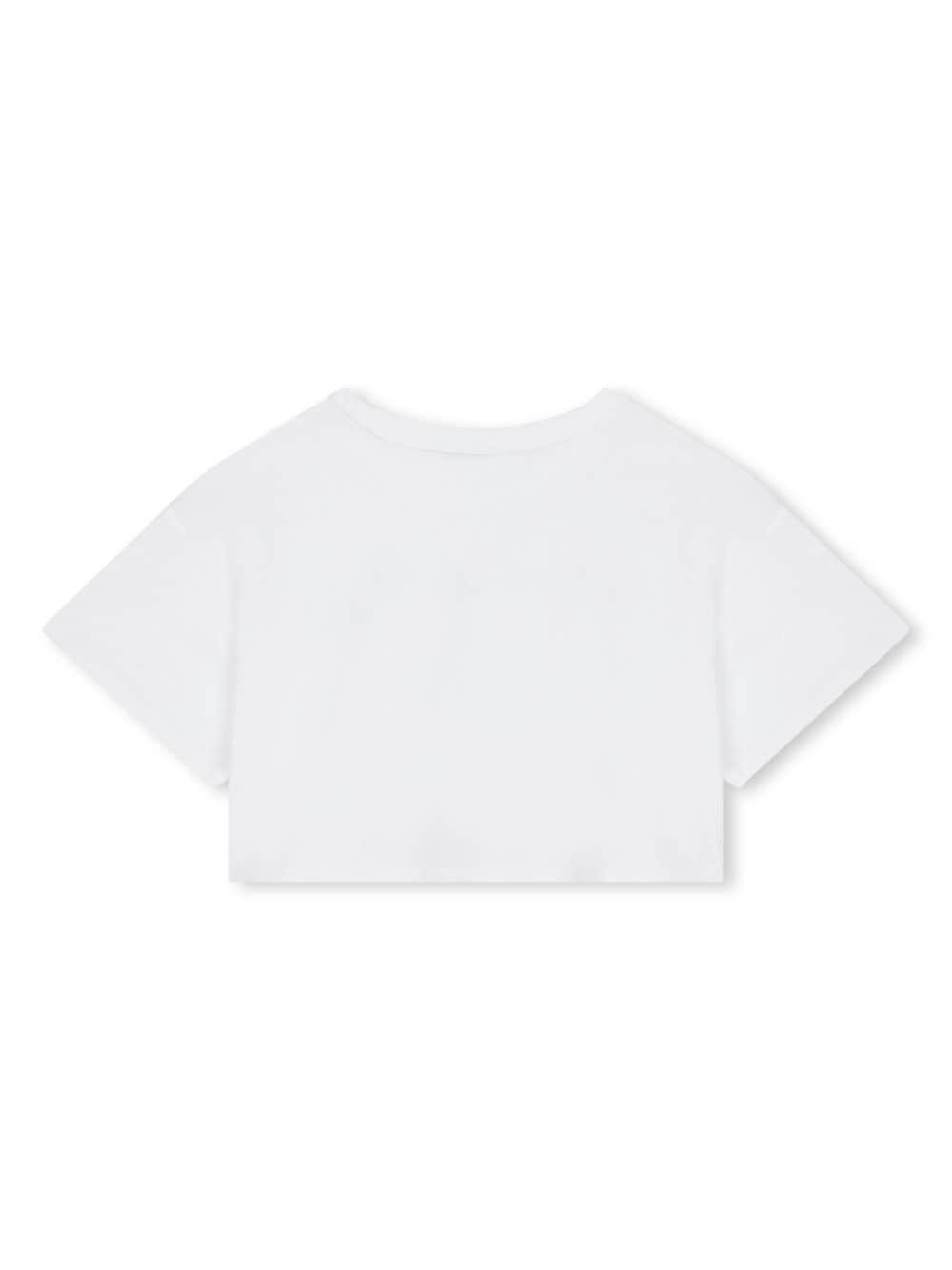 T-shirt bianca crop