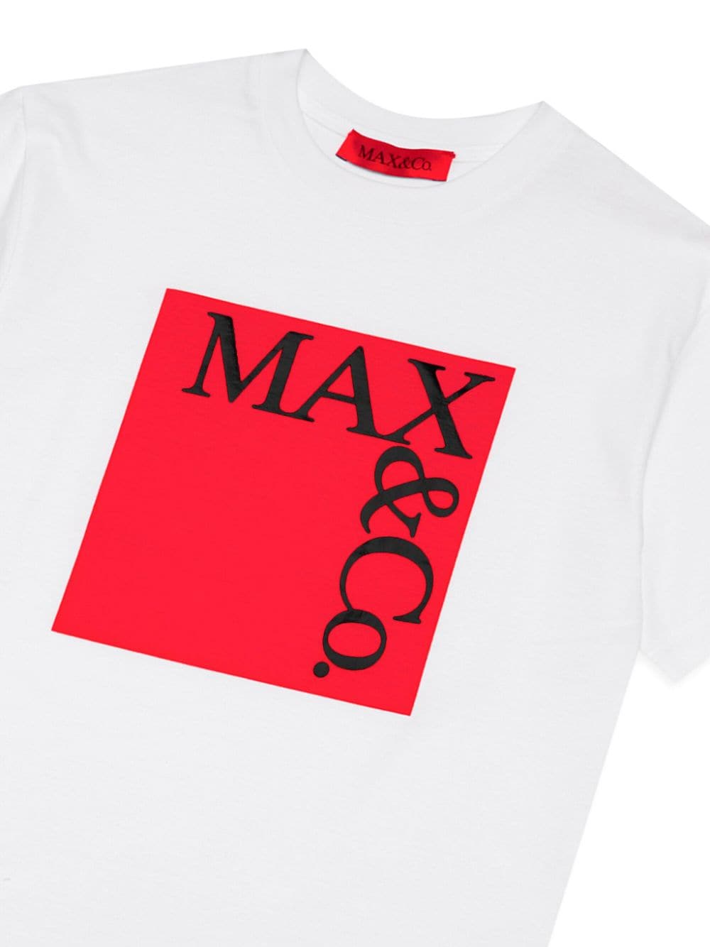 White T-shirt with square logo print