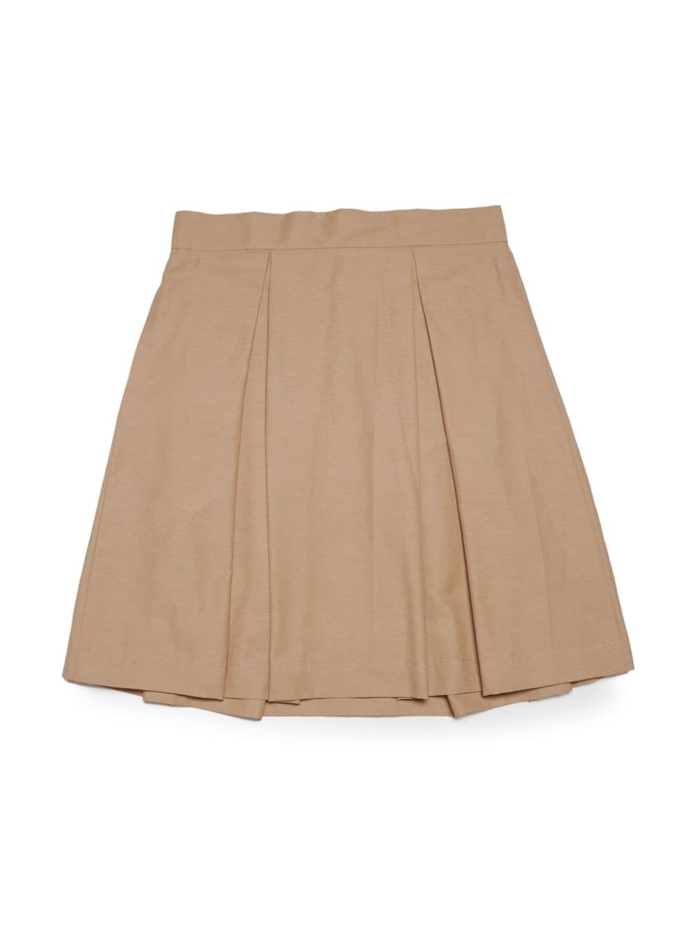 Beige pleated skirt