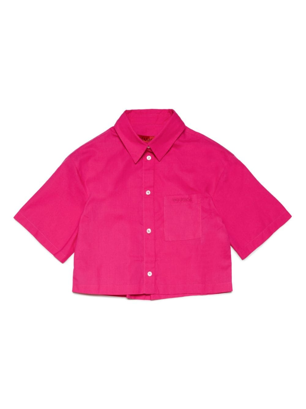 Camicia magenta logo ricamo