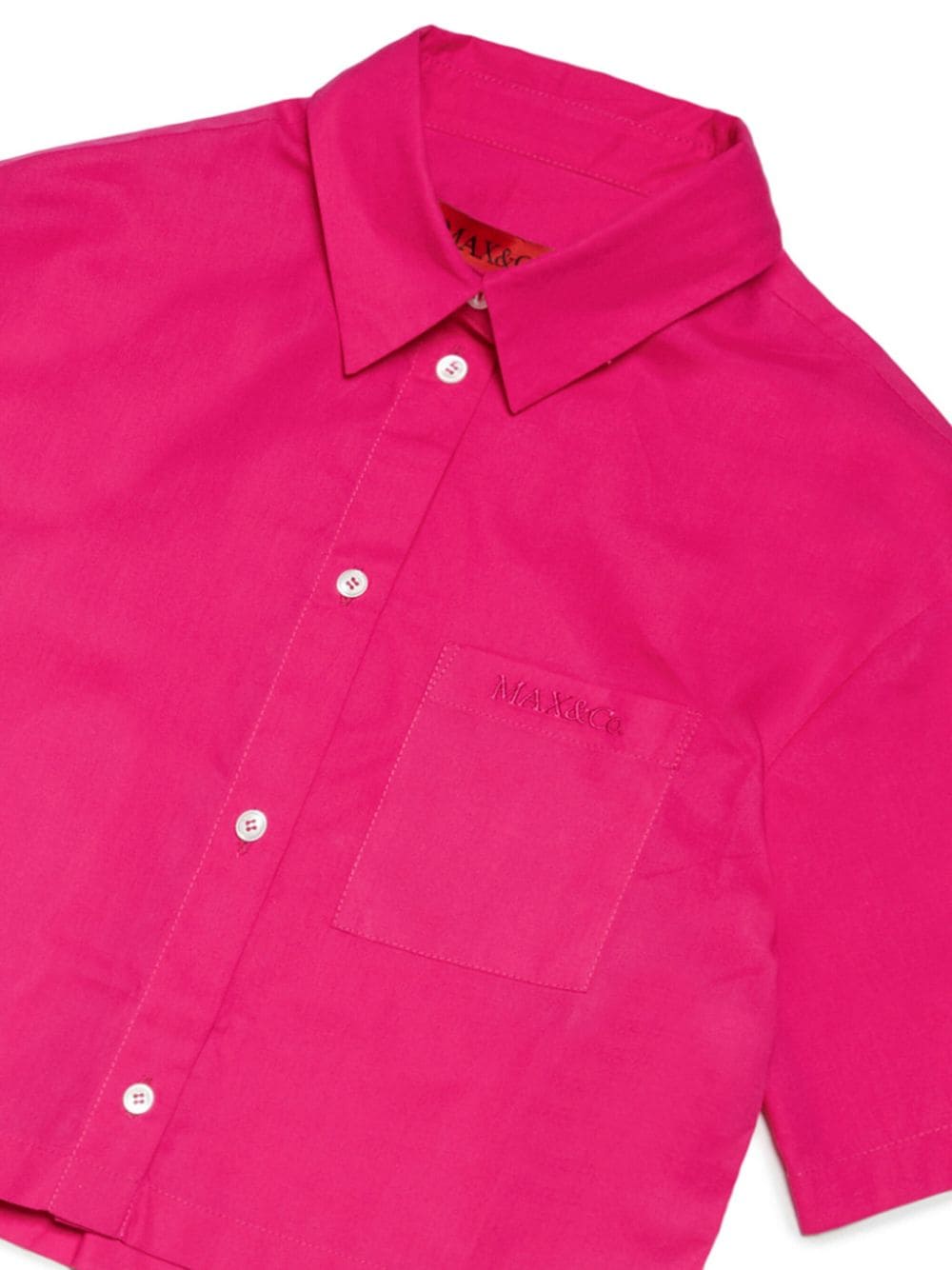 Camicia magenta logo ricamo