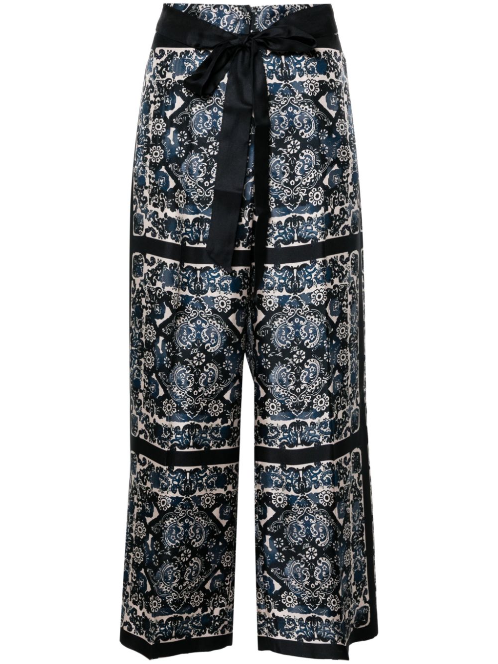 Patty blue silk trousers