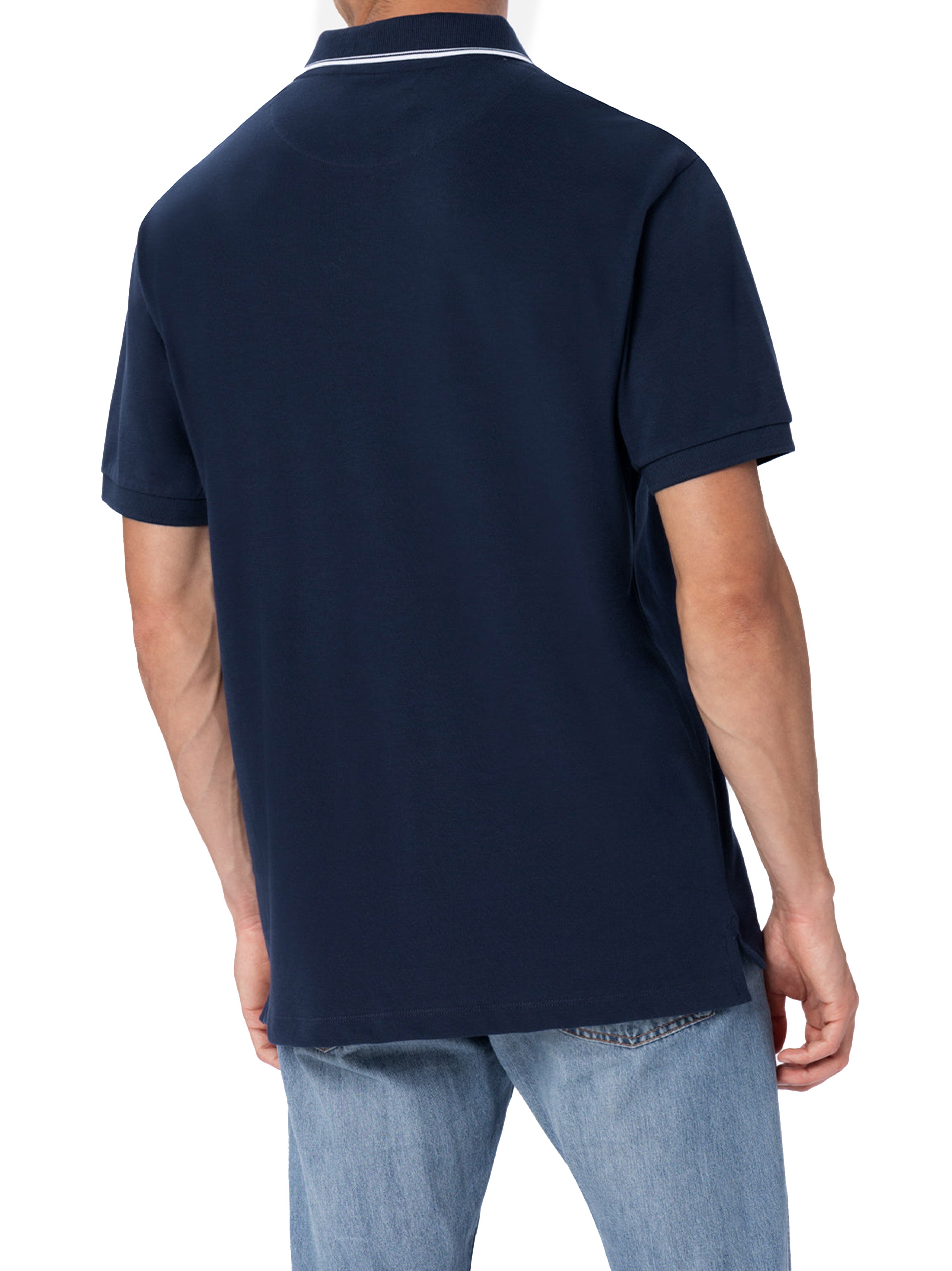 Polo bianca logo ricamo BEVH001 09928F MC2 SAINT BARTH 