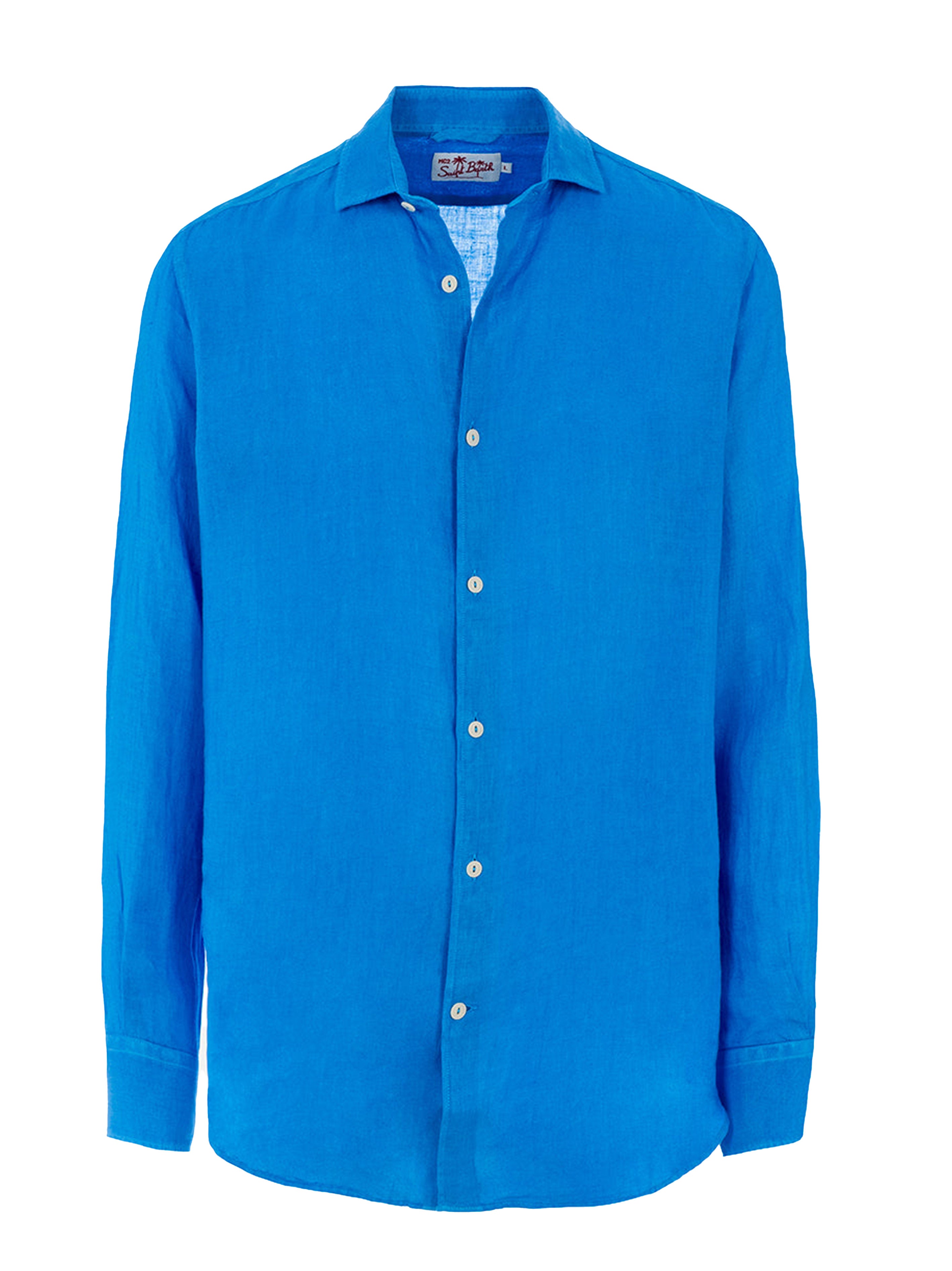 Pamplona blue linen shirt