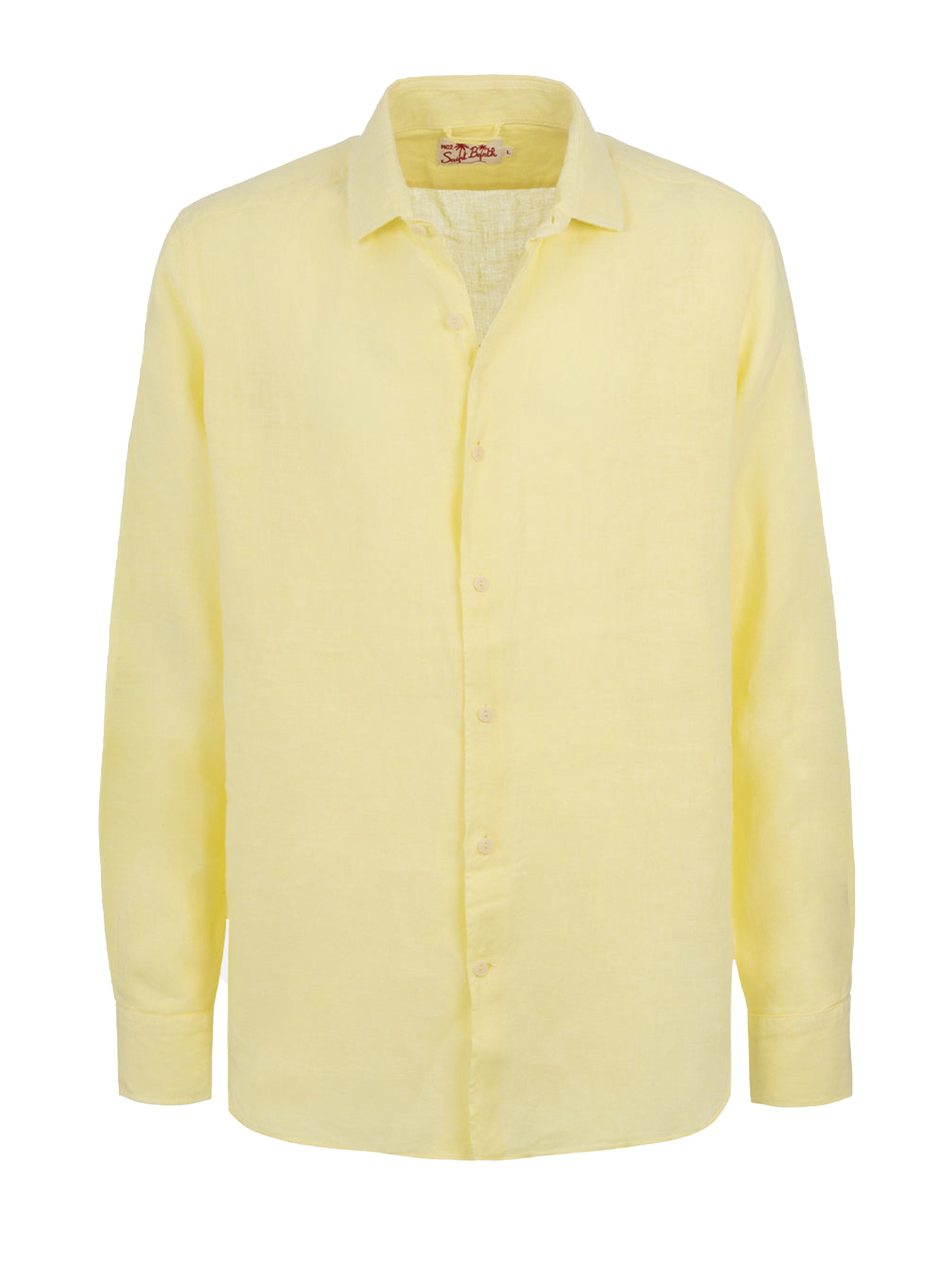 Pamplona yellow linen shirt