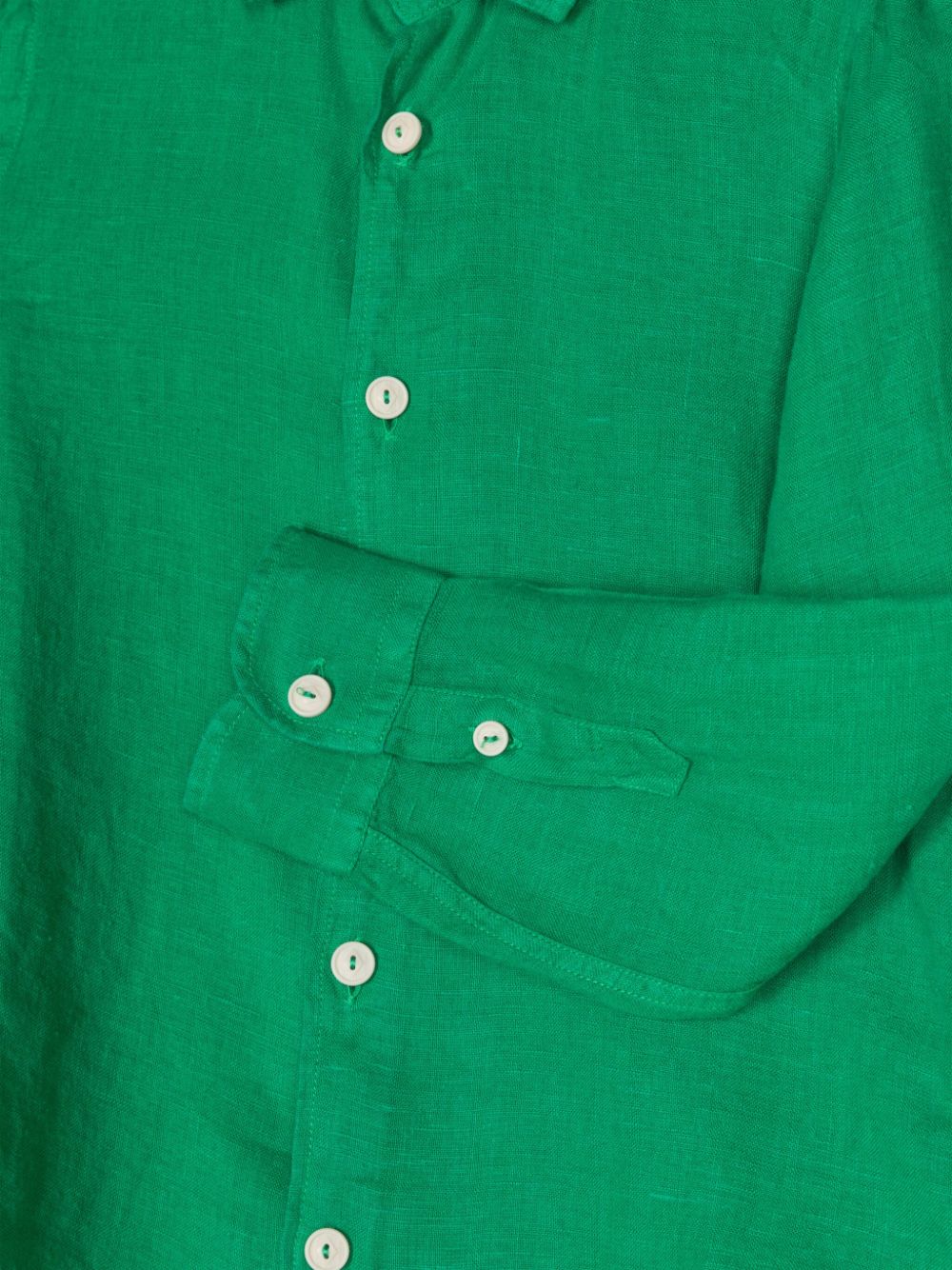 Agnes green linen shirt