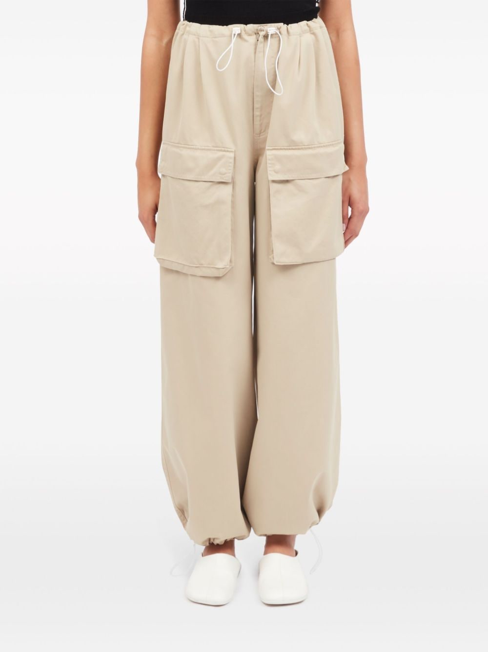 Beige cargo trousers