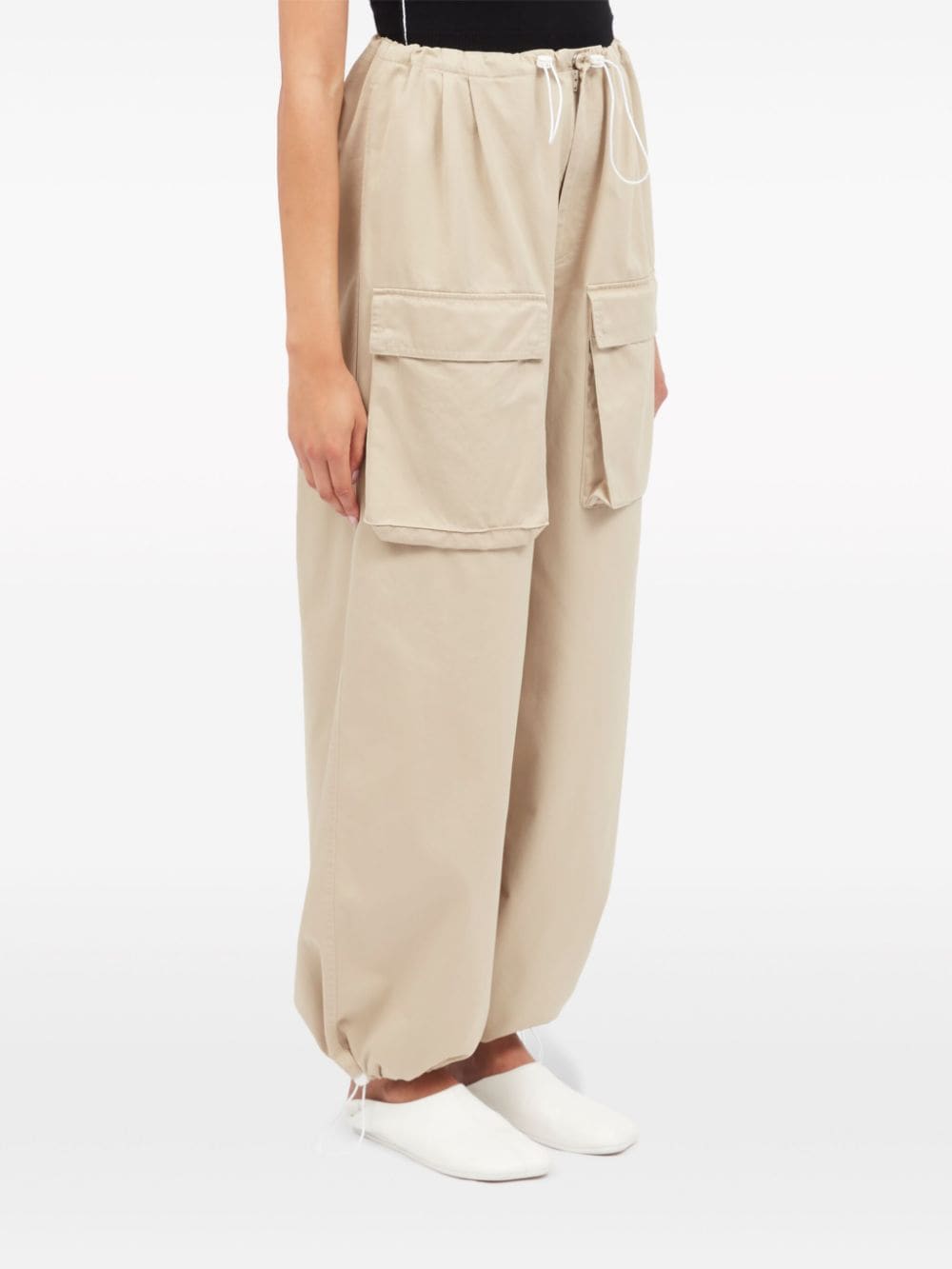 Beige cargo trousers