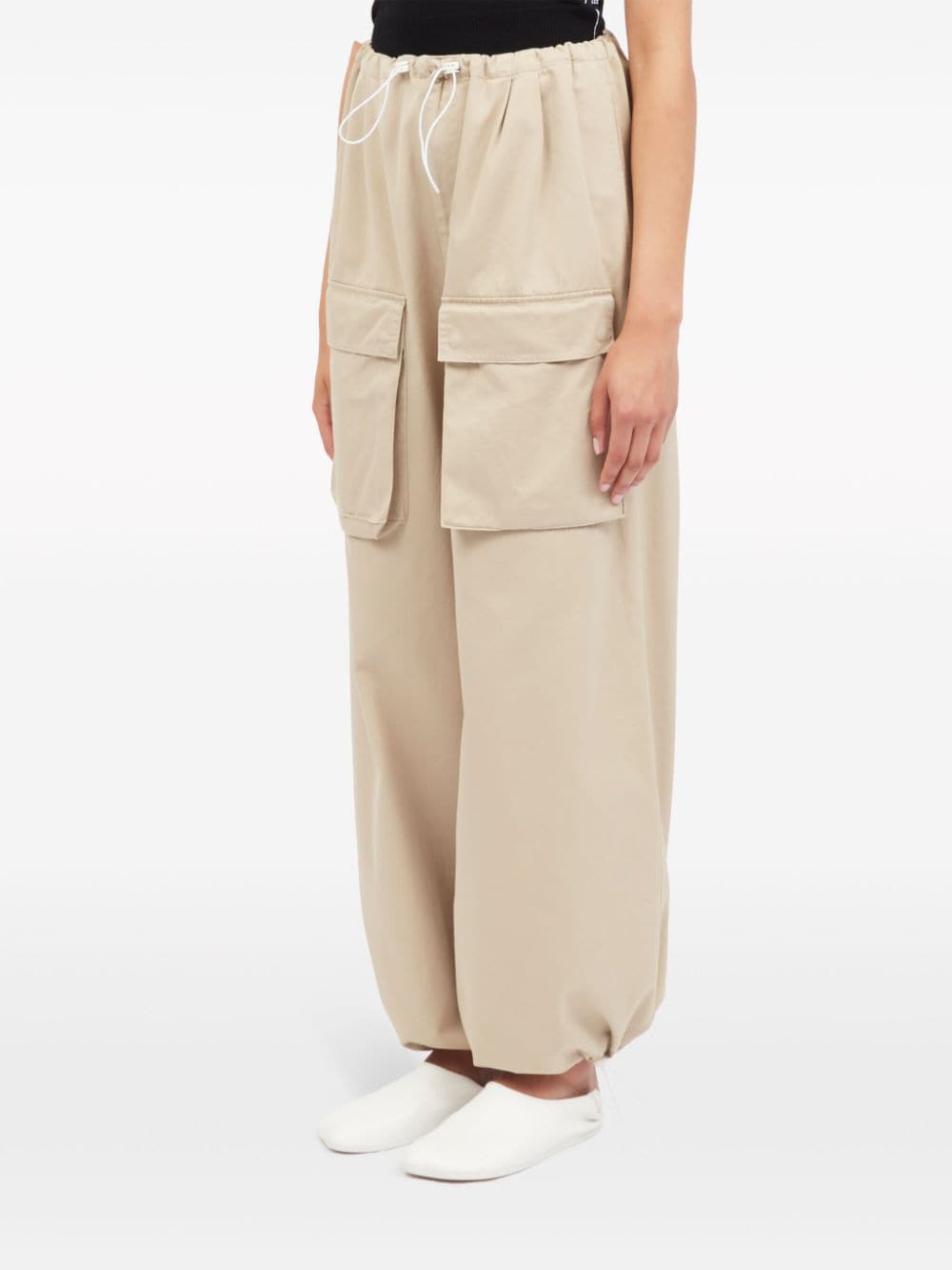 Beige cargo trousers