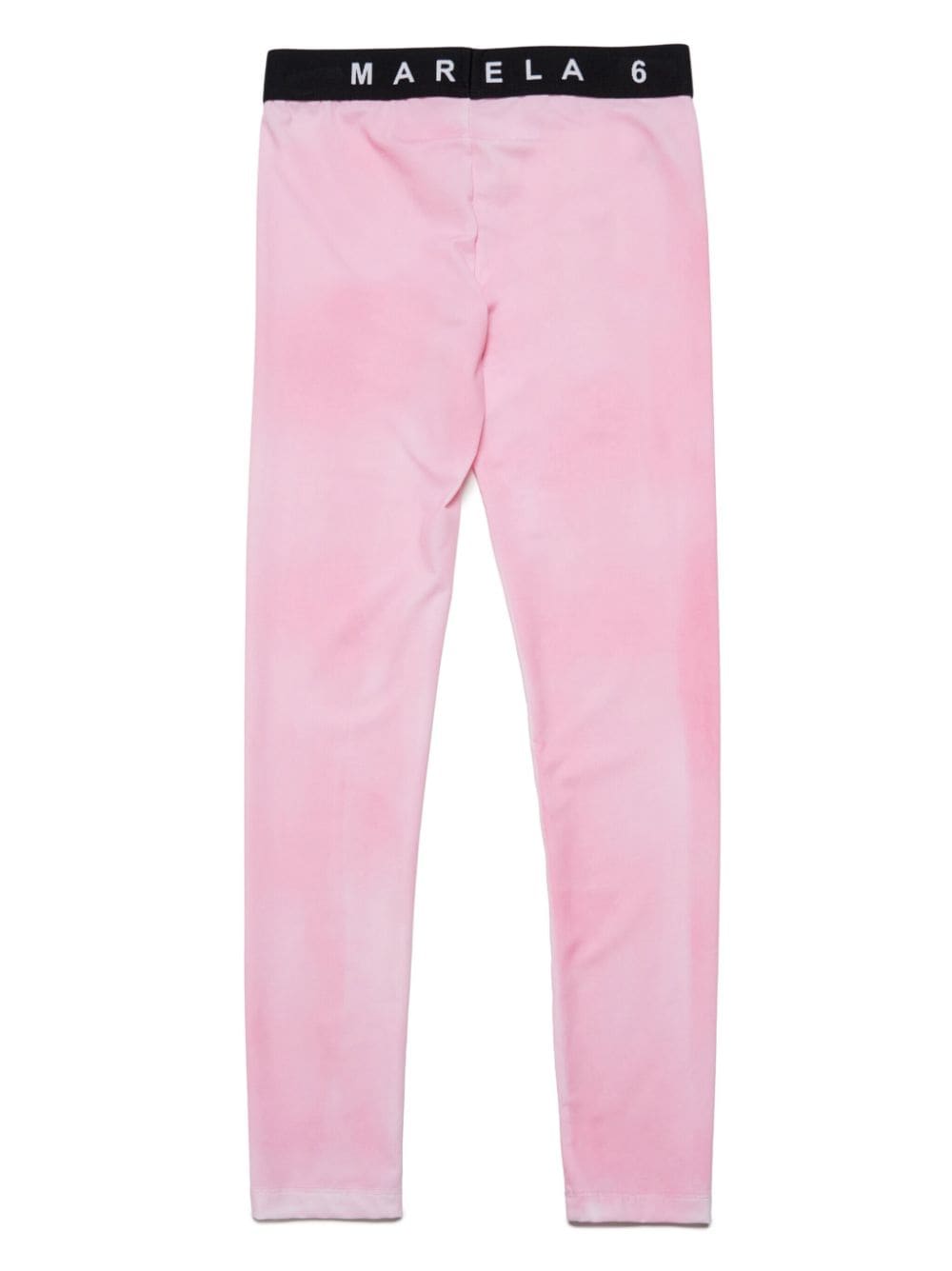 Pink logoed waist leggings