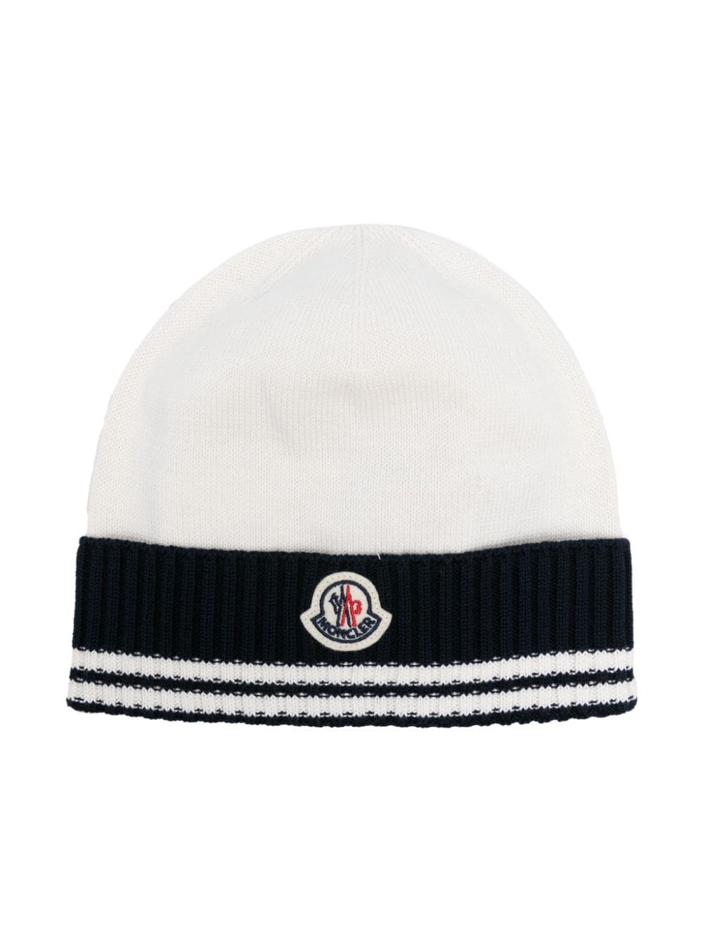 Cappello neonato bianco patch logo