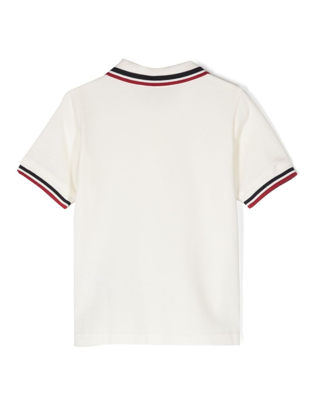 White polo shirt with contrasting edges