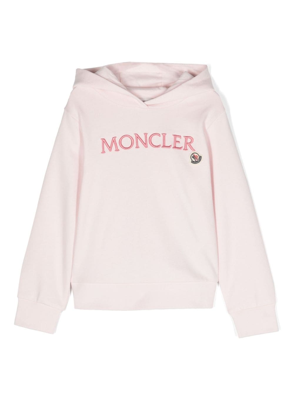 Pink sweatshirt with embossed logo