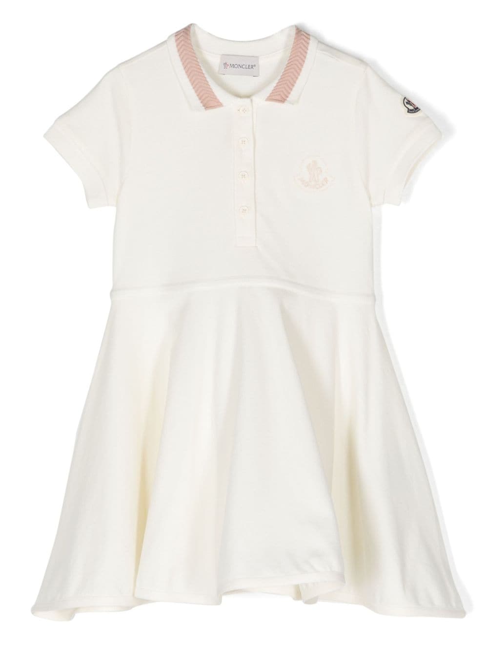 White polo style dress