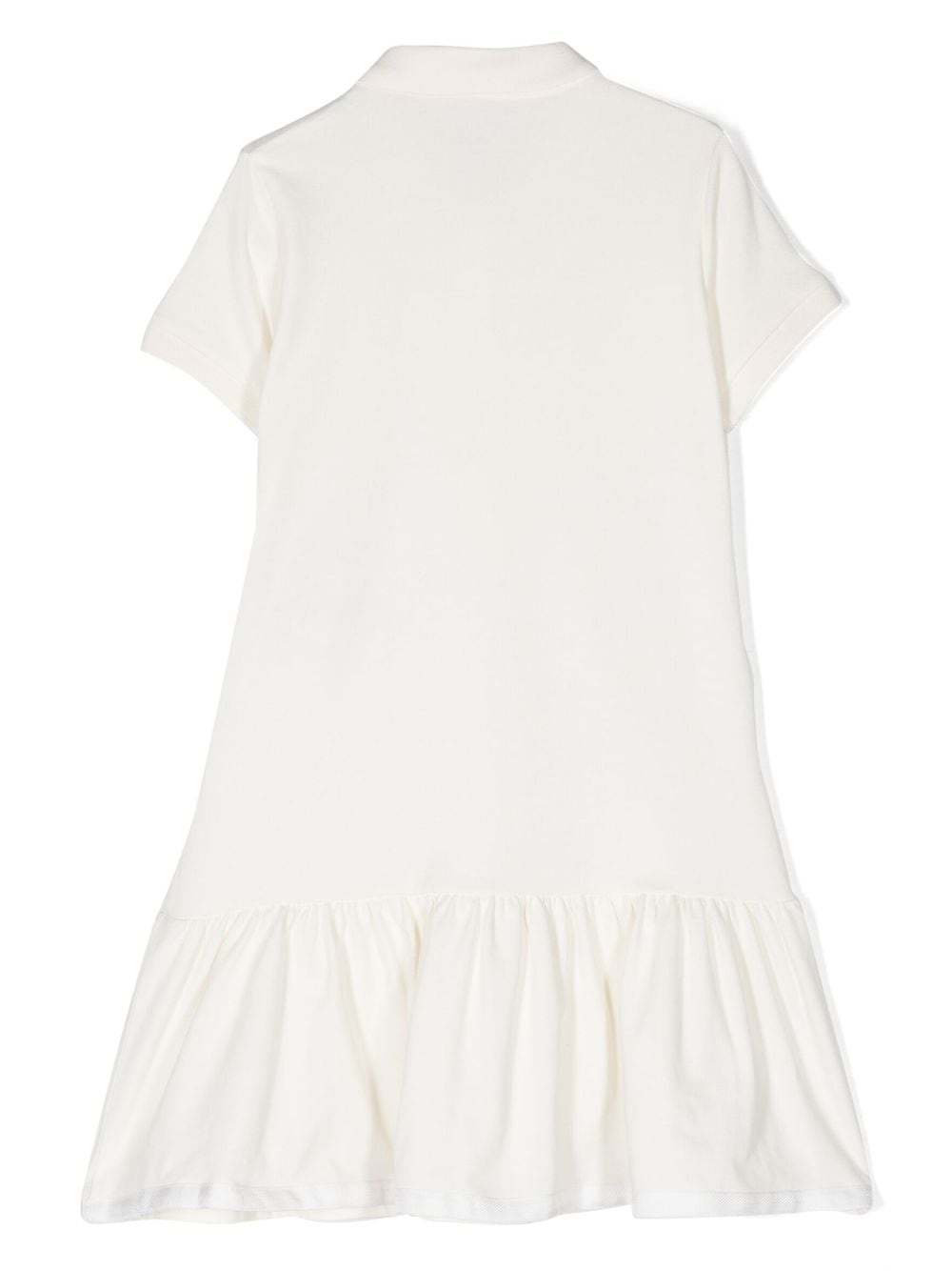 White single-color polo dress