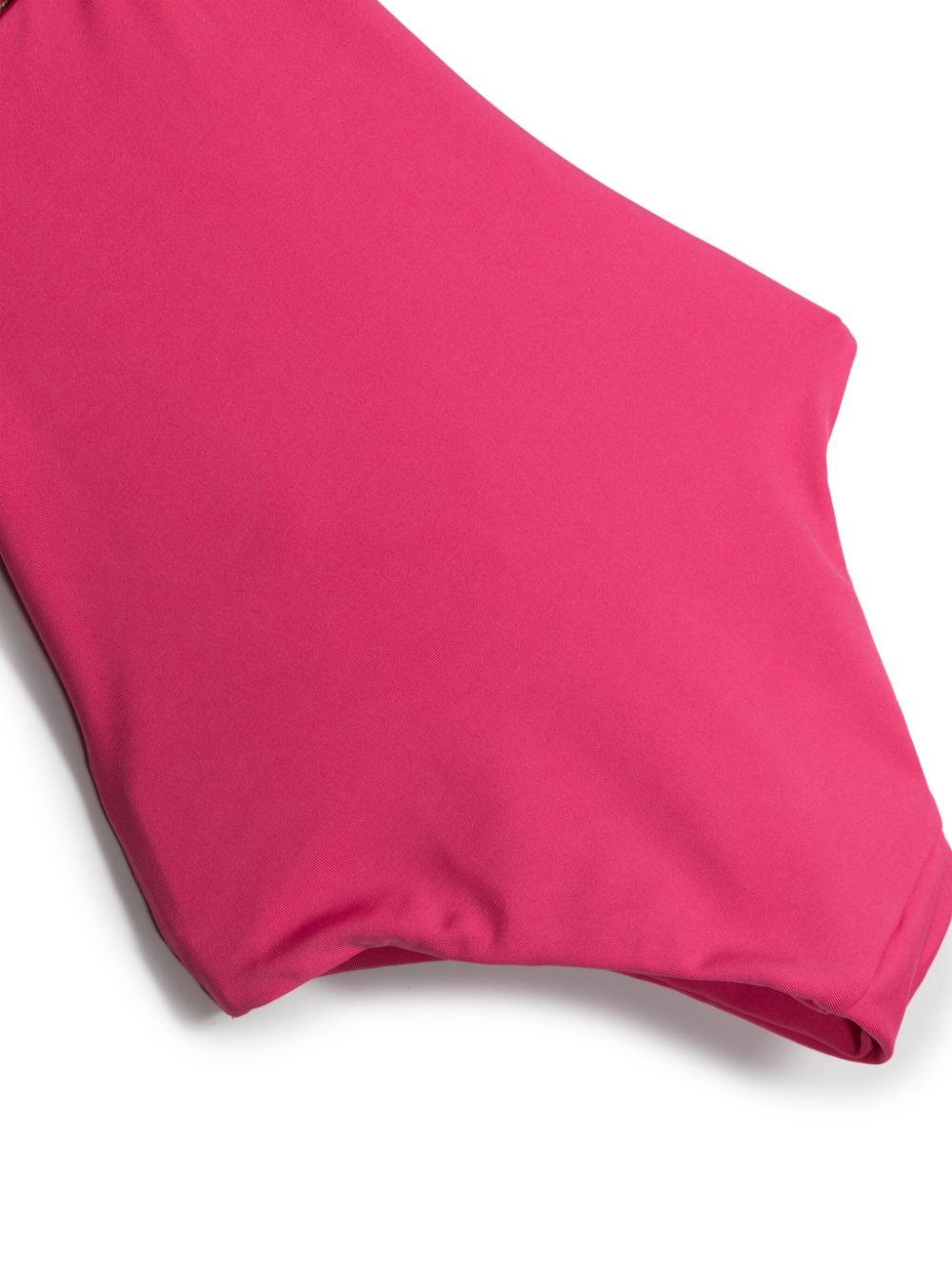 Fuchsia cut-out design one-piece swimsuit