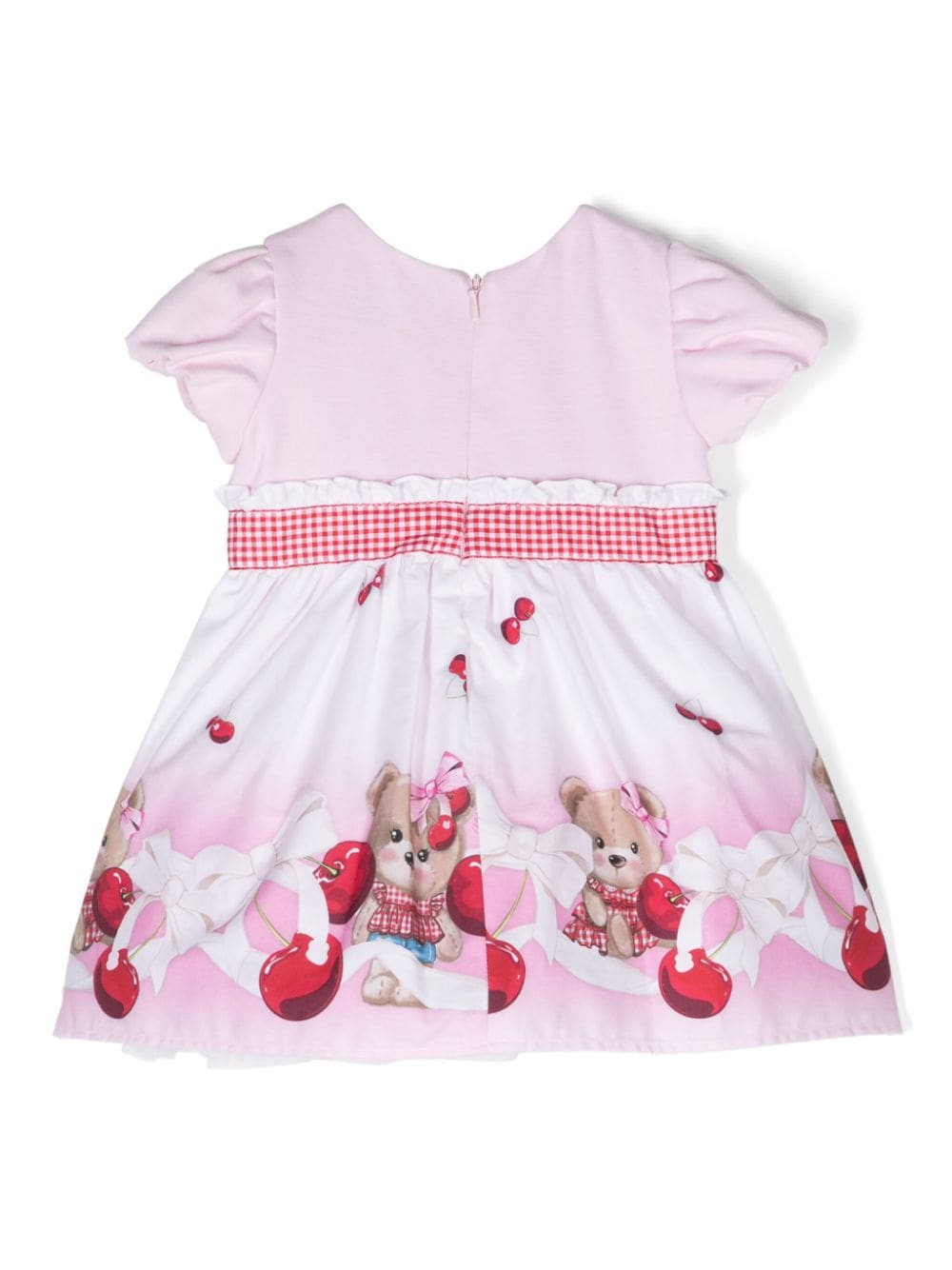 Baby girl Teddy cherry pink dress