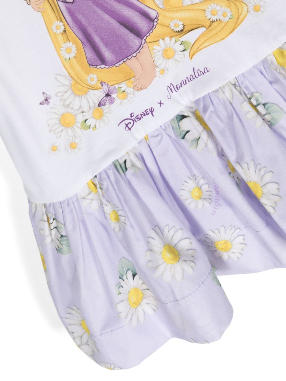 Rapunzel white/lilac baby girl dress