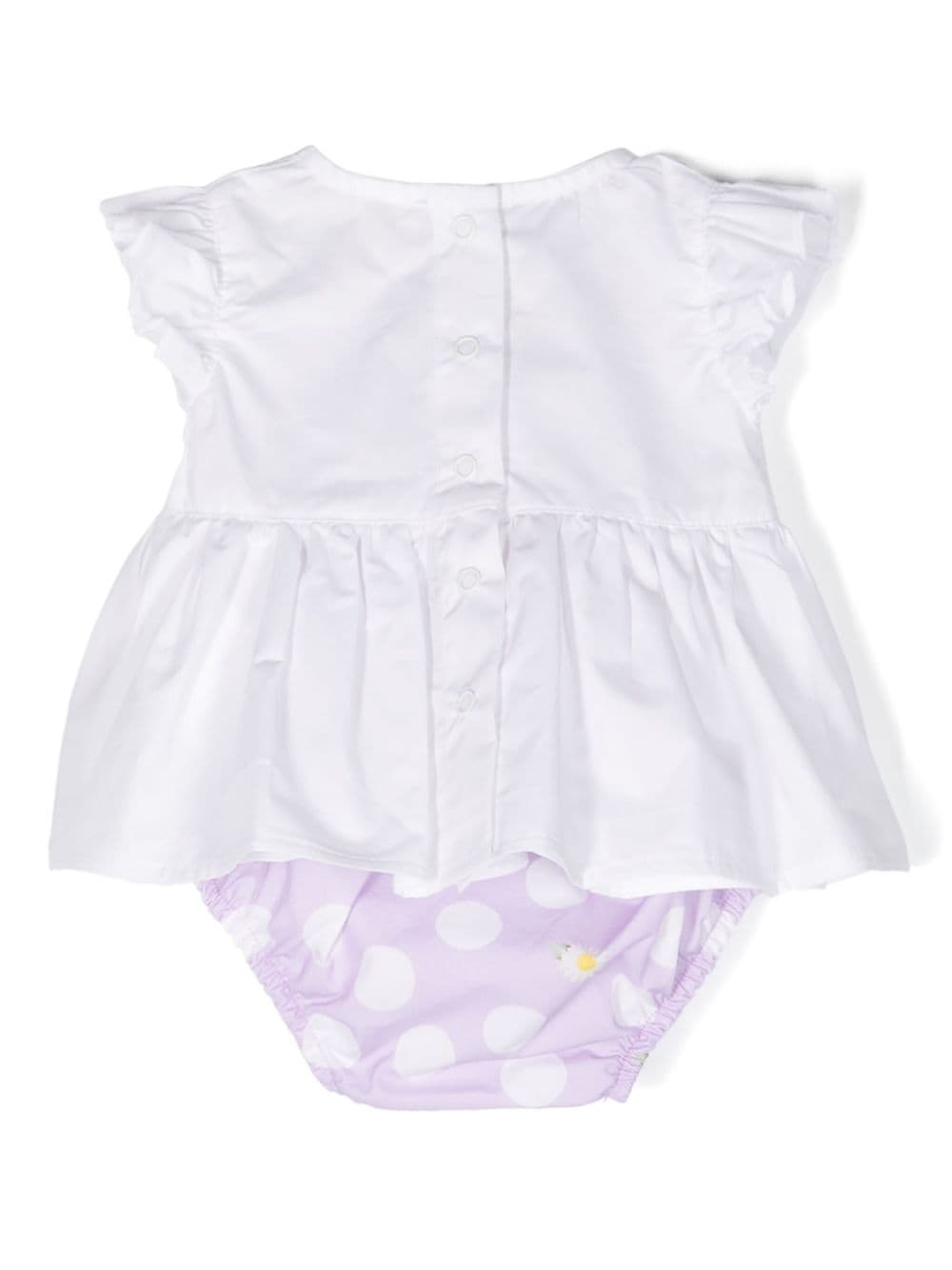 White/lilac baby girl outfit