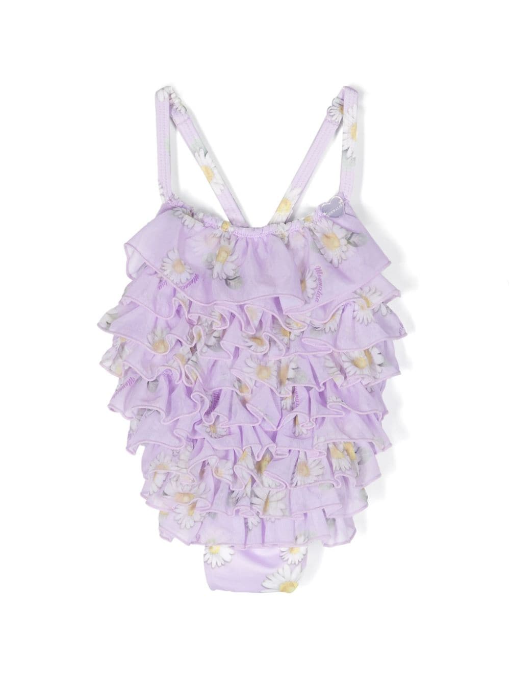 Lilac ruffled newborn costume