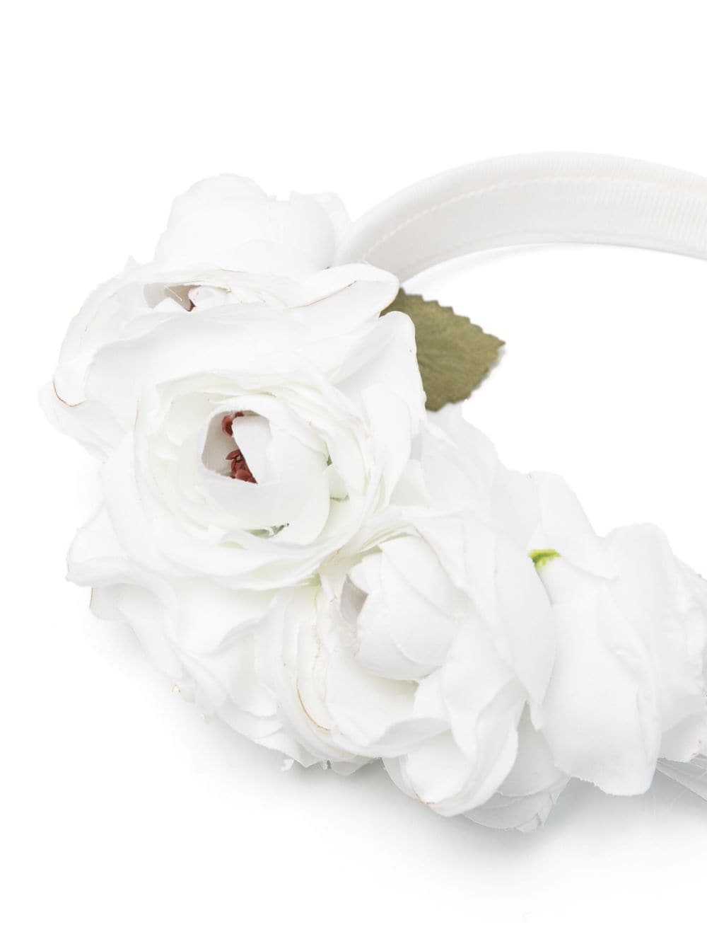 White headband with bouquet