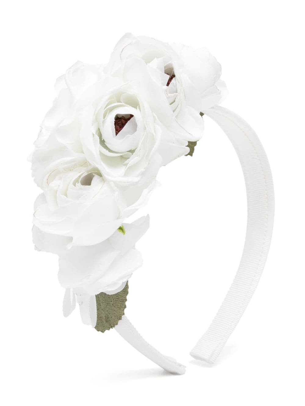 White headband with bouquet