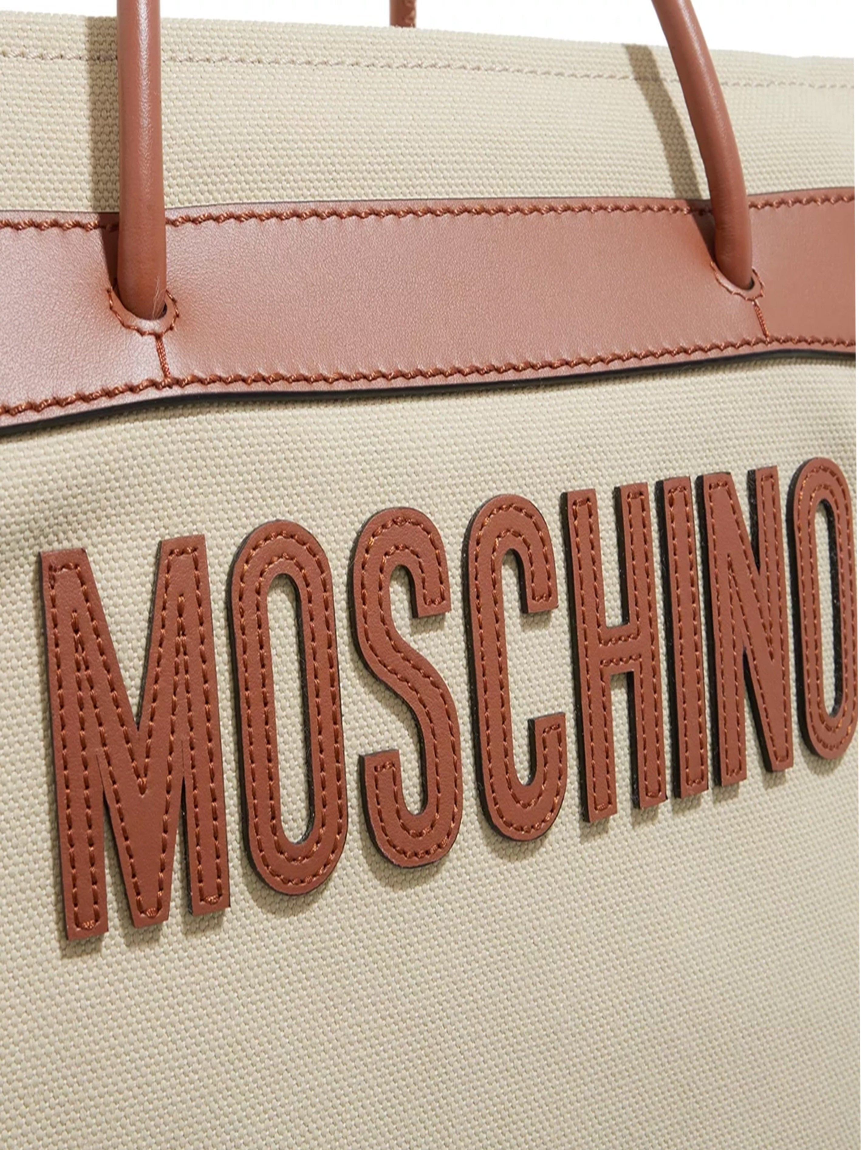 Leather Logo Tote Bag