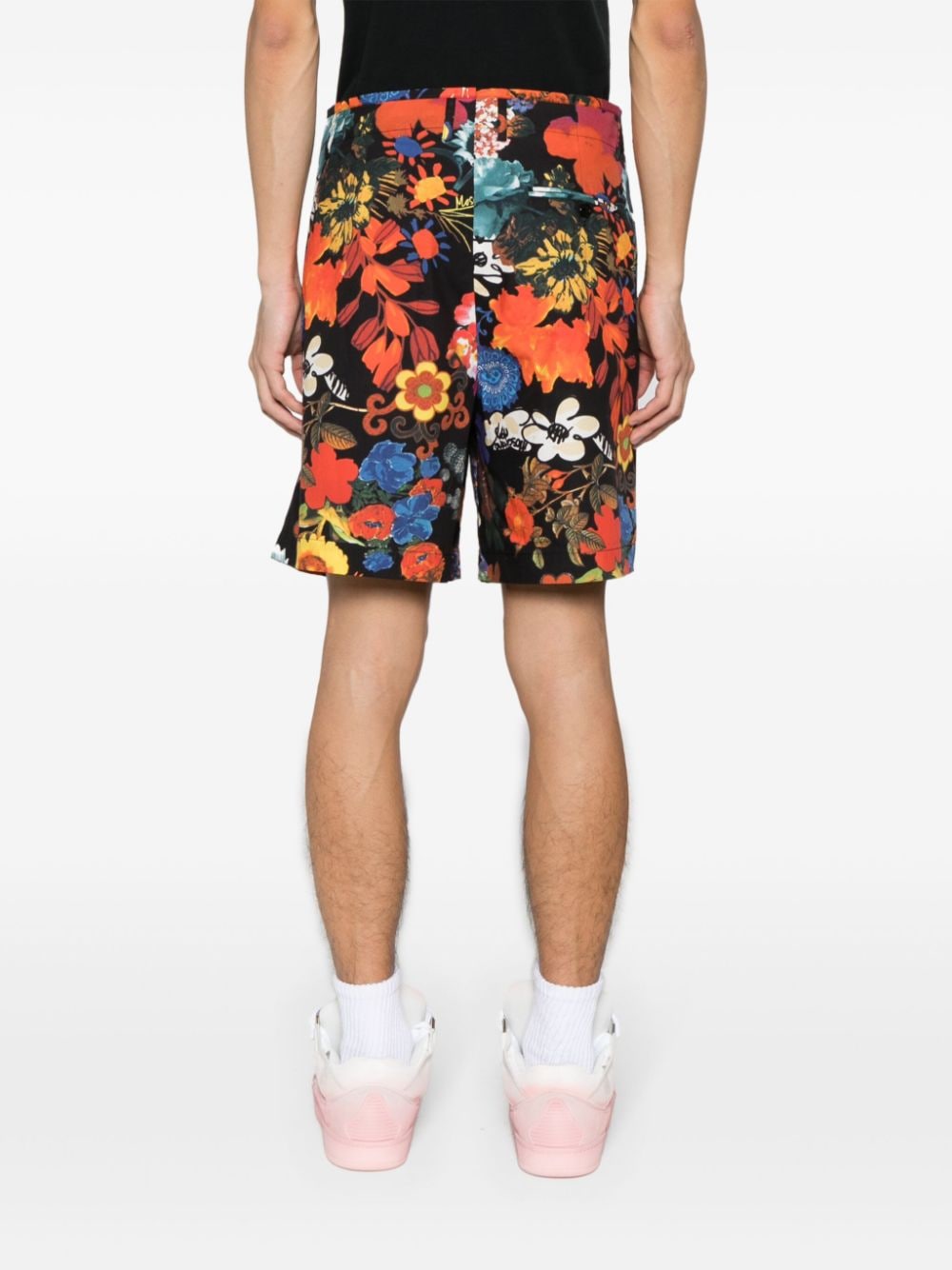 Multicolor floral print Bermuda shorts