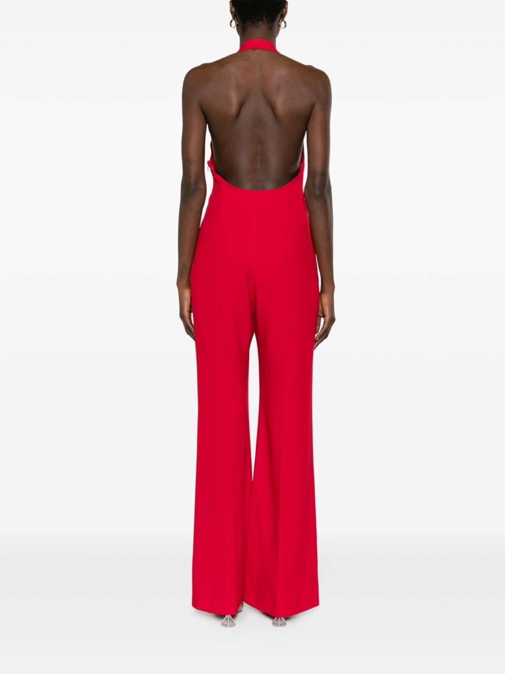 Red heart chain jumpsuit