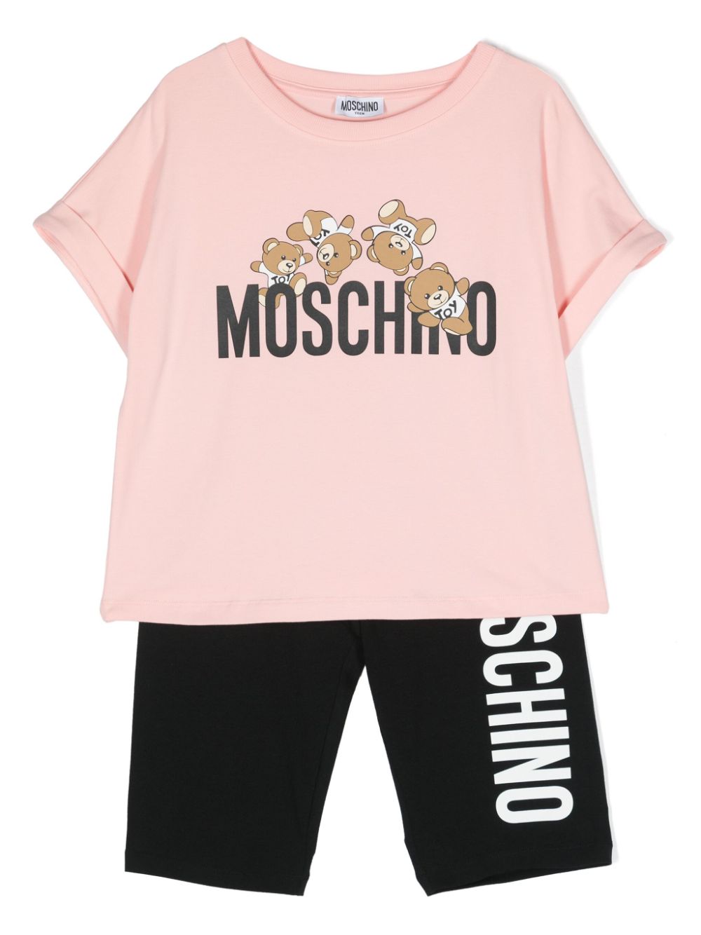 Set t-shirt/ leggins rosaa-nero