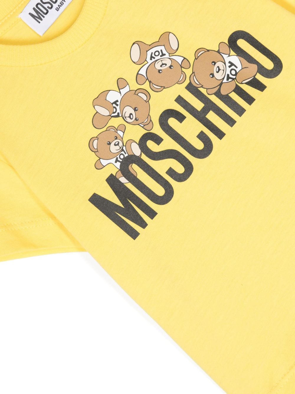 T-shirt gialla stampa logo Teddy Bear