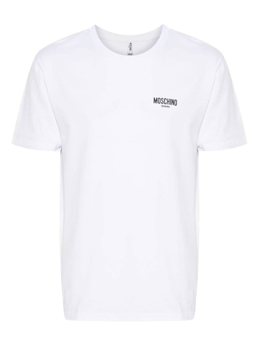 White mini logo lettering t-shirt