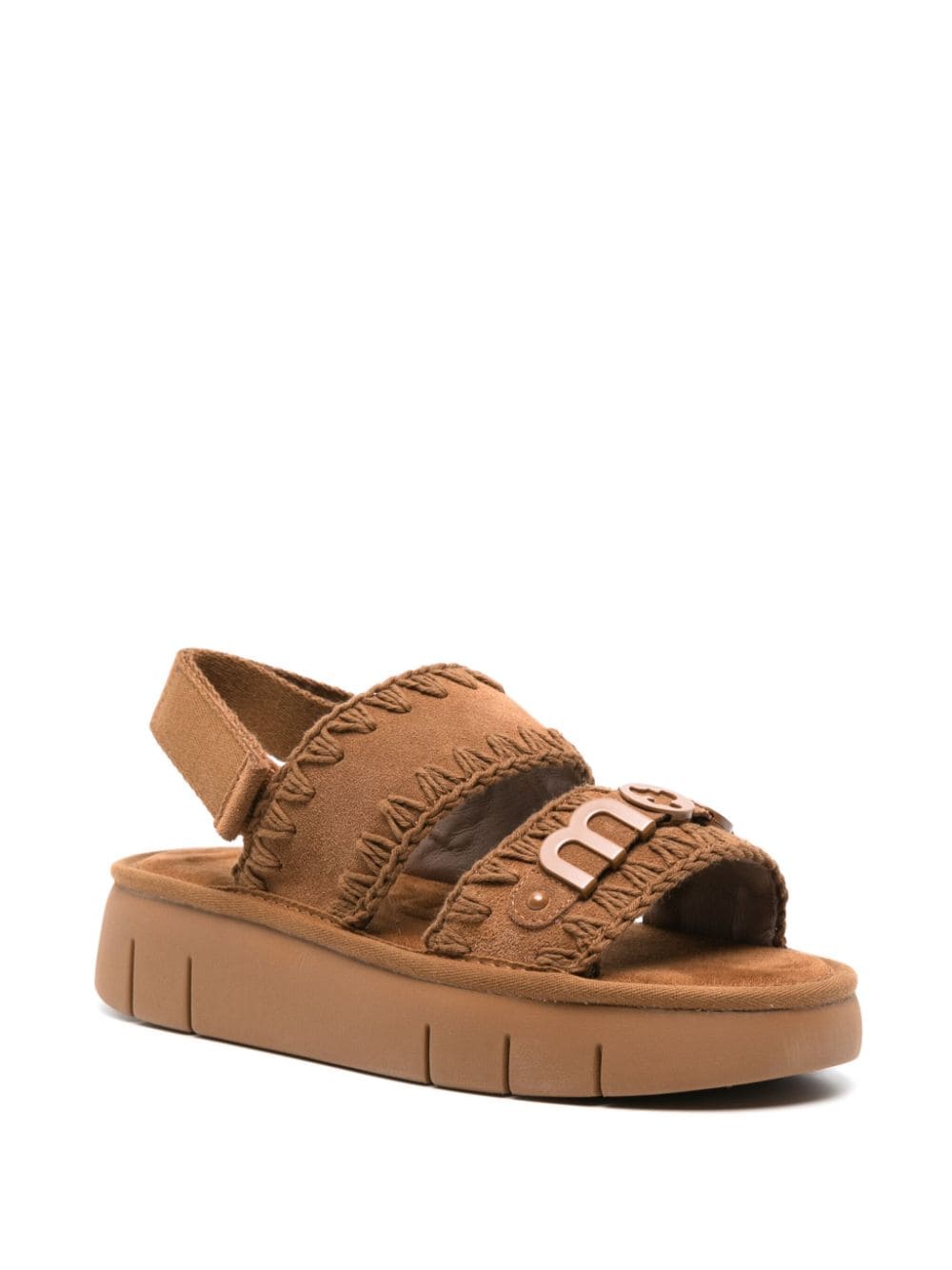 Bounce sandal monochrome cognac