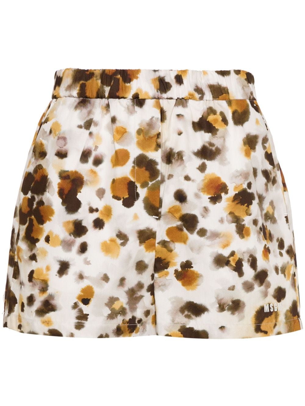 Short STAMPA "WATERCOLOR LEOPARD"