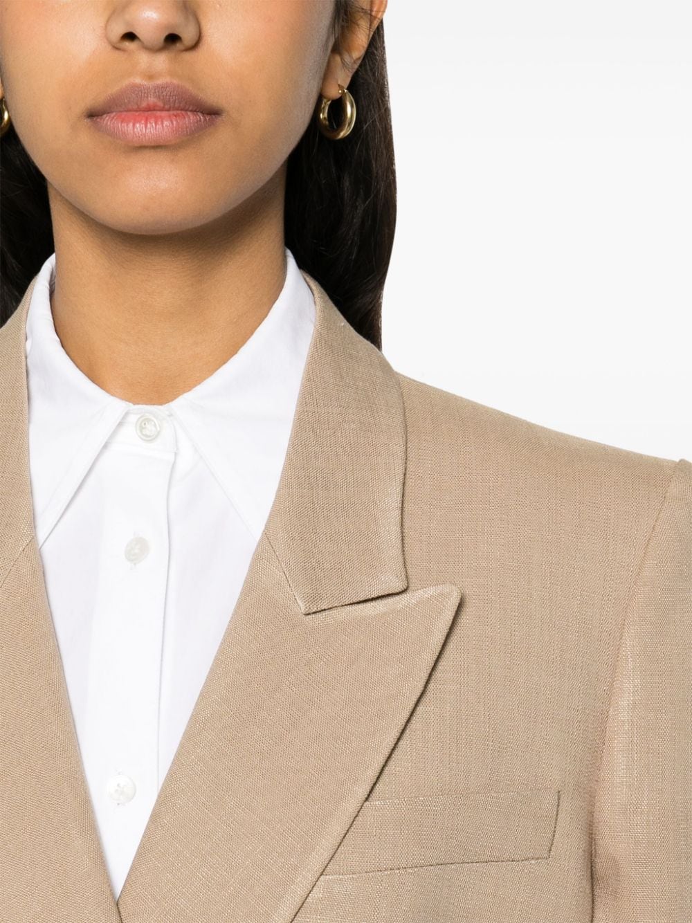 Blazer doppio petto beige